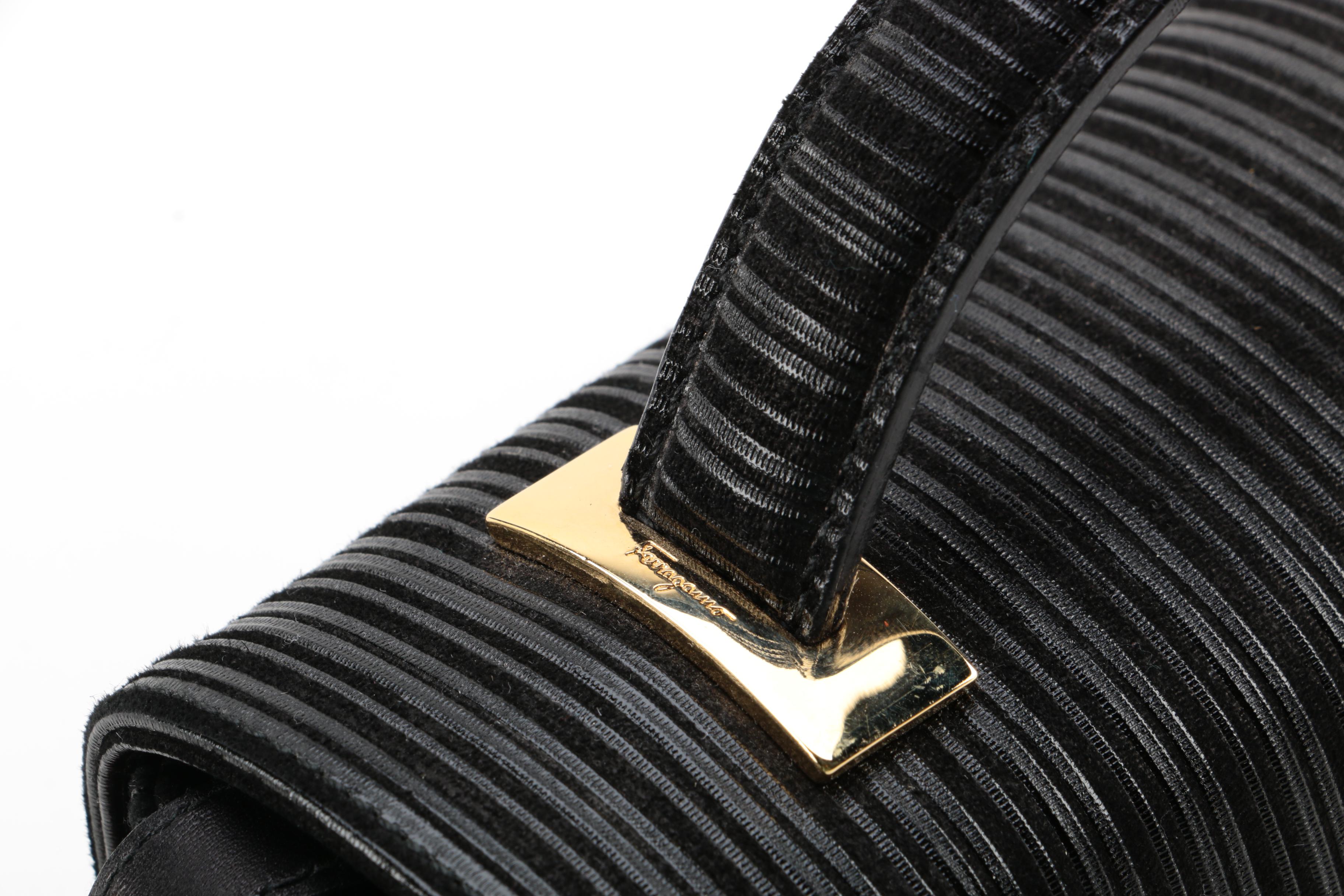 Vintage Salvatore Ferragamo Matching Handbag and High Heel Pumps