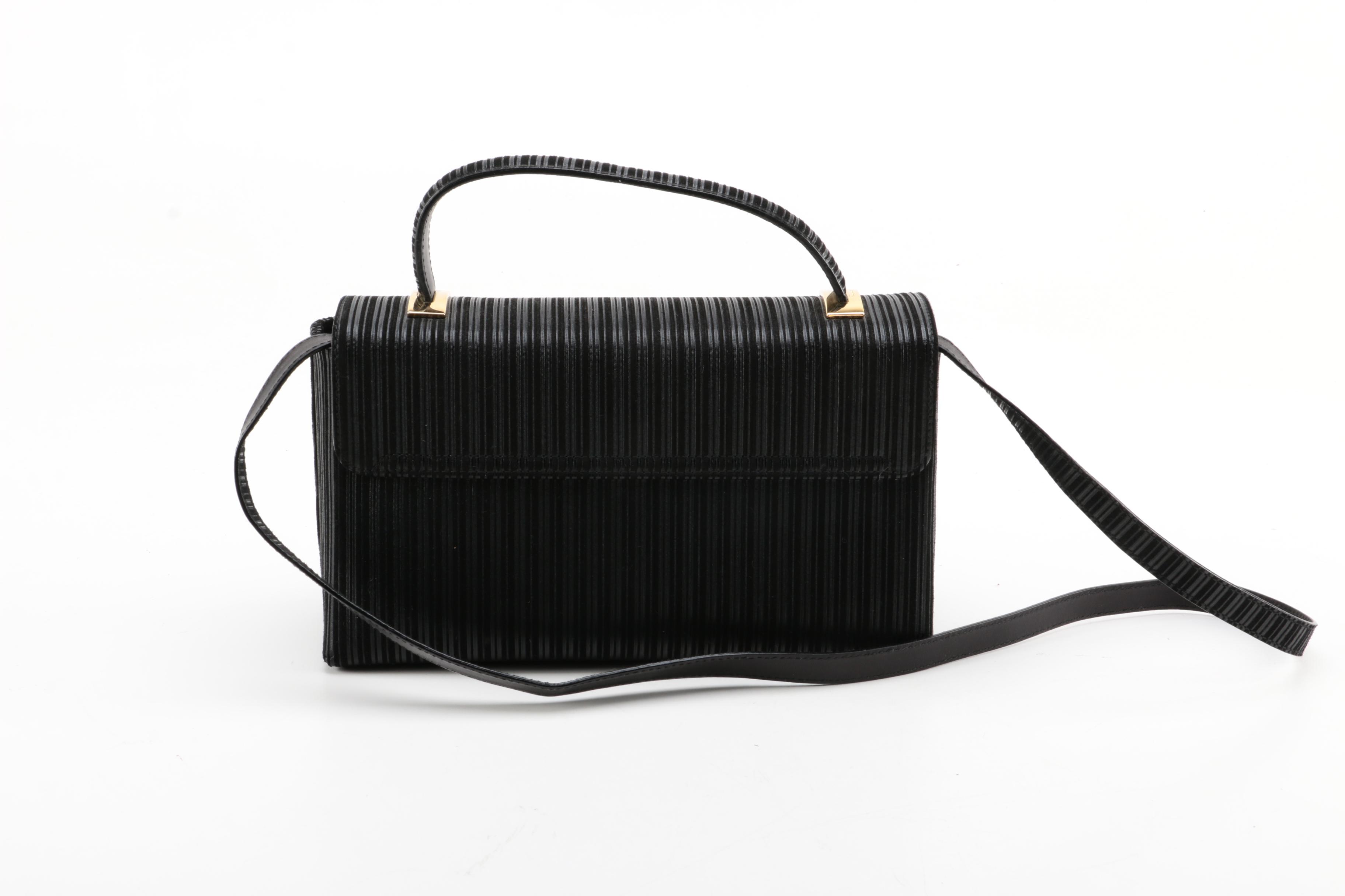 Vintage Salvatore Ferragamo Matching Handbag and High Heel Pumps