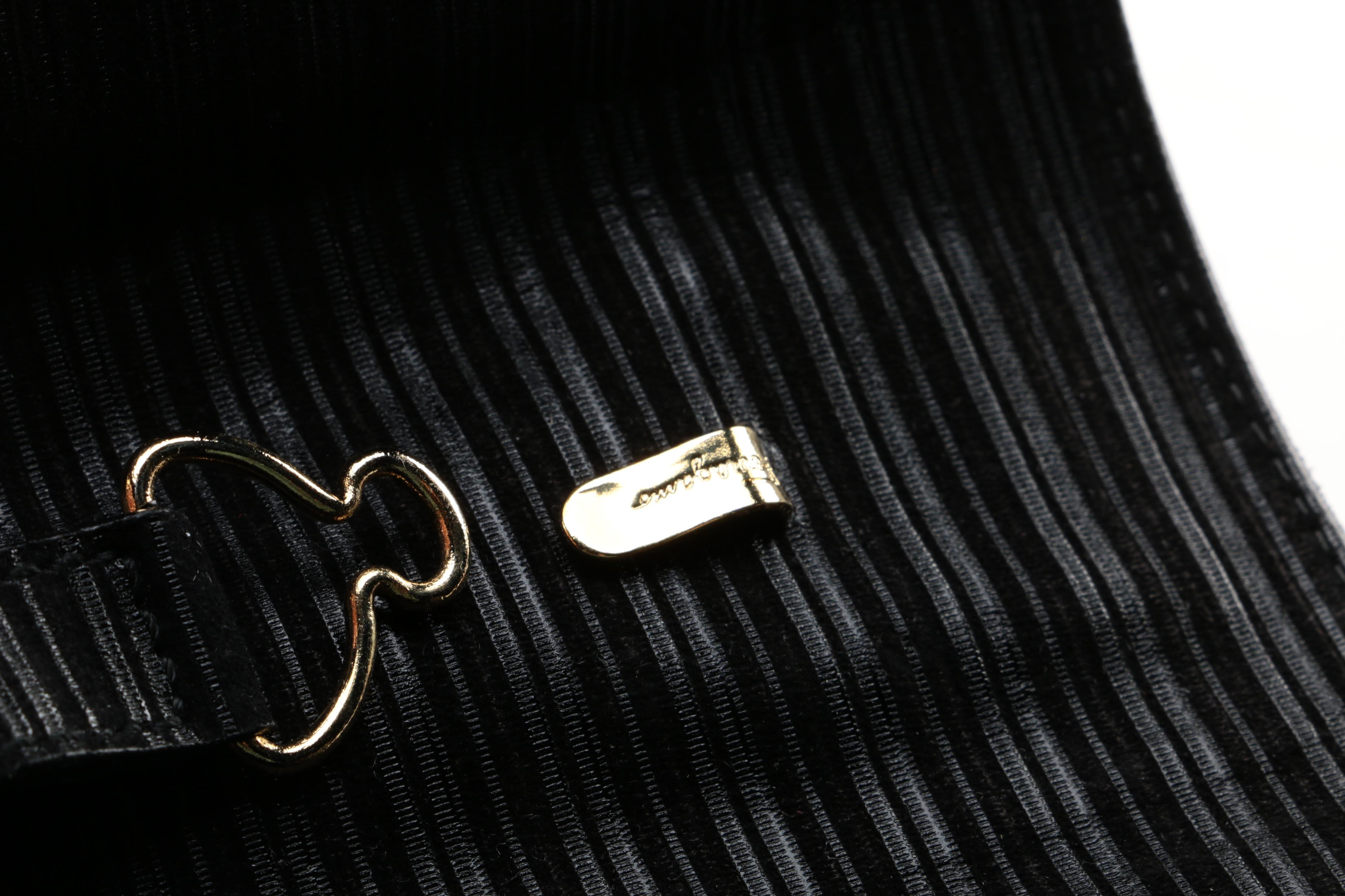 Vintage Salvatore Ferragamo Matching Handbag and High Heel Pumps