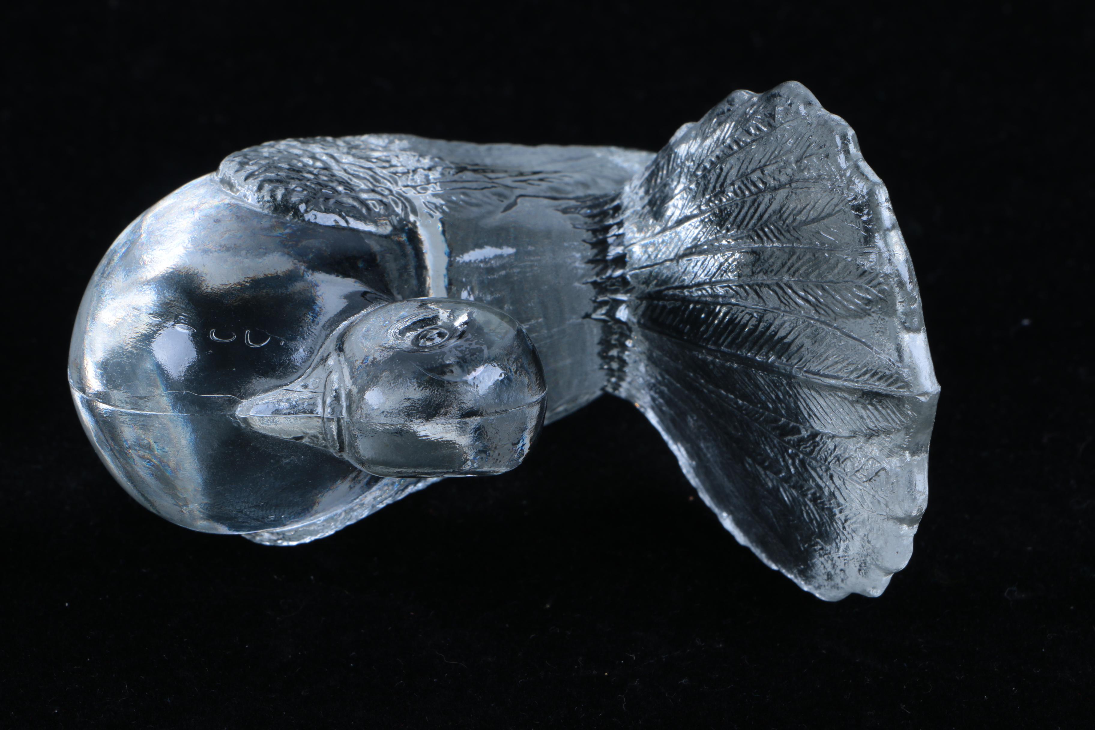 Glass and Crystal Bird Candle Holders and Decor featuring Cristal D'Arques