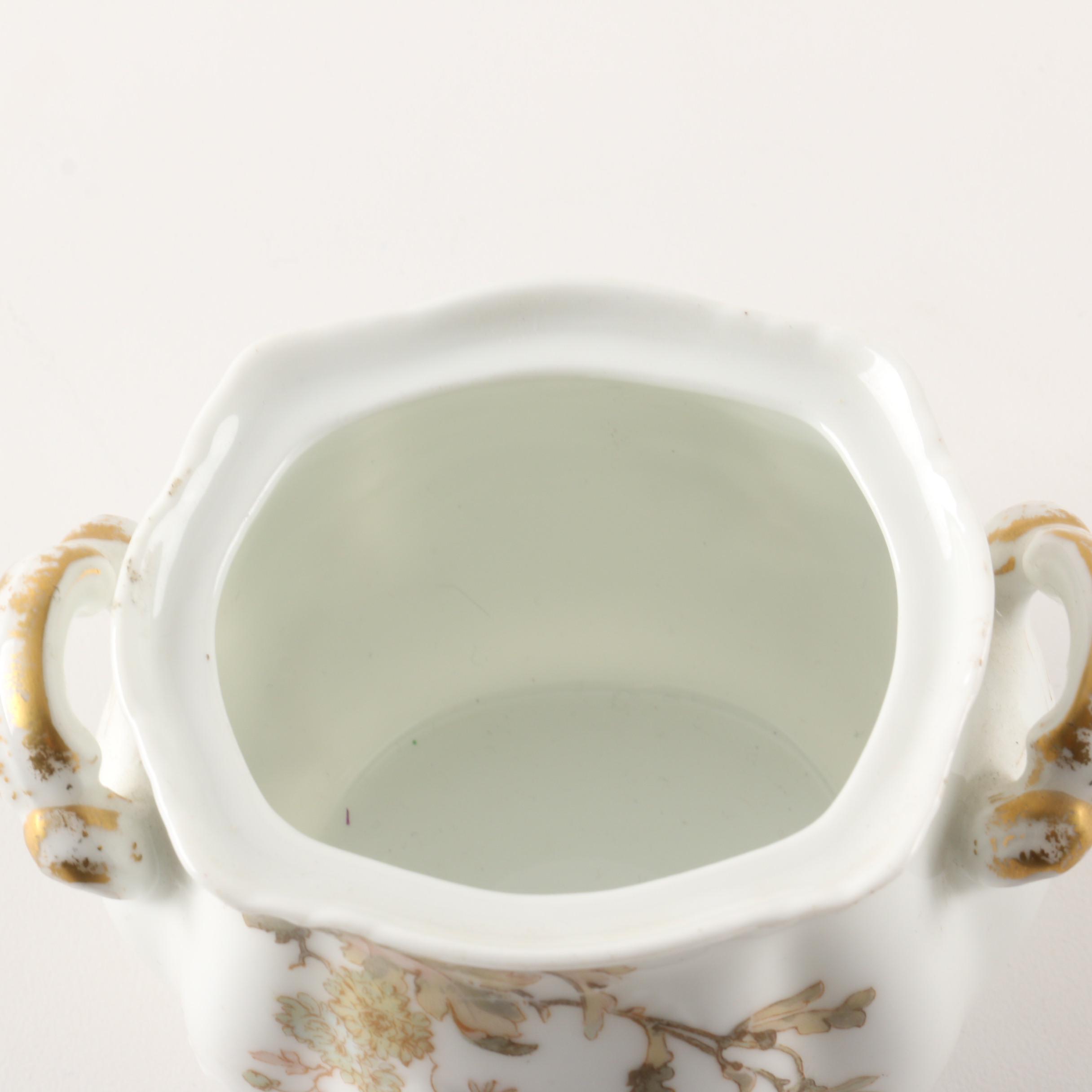 Antique Haviland & Co Limoges for Chas B. Edwards & Co Lidded Sucre 1889-96