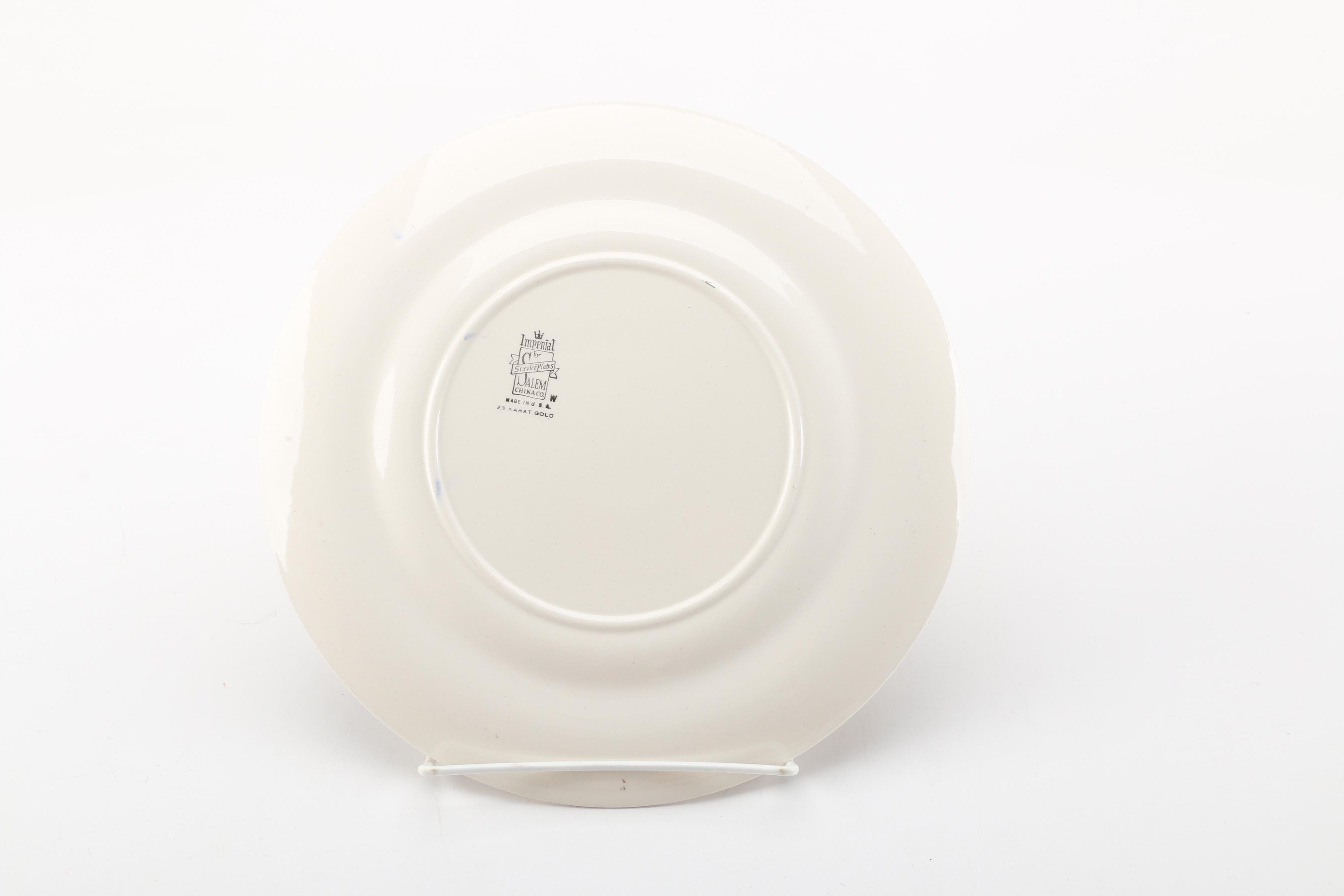 Salem China Co. Porcelain Plates