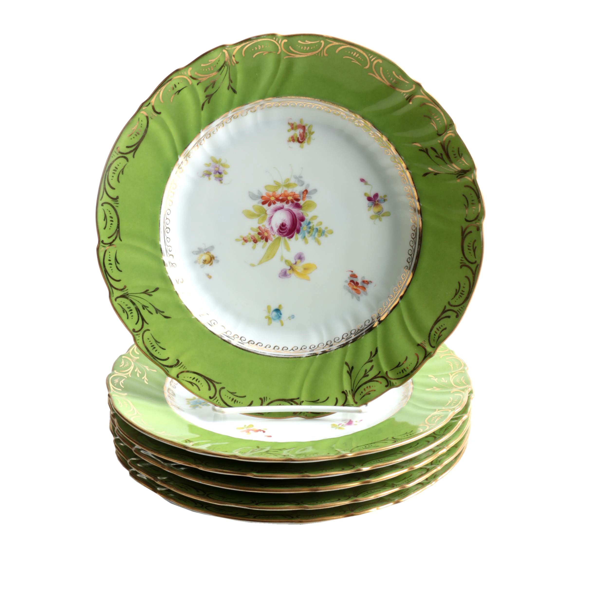 Dresden Porcelain Dessert Plates