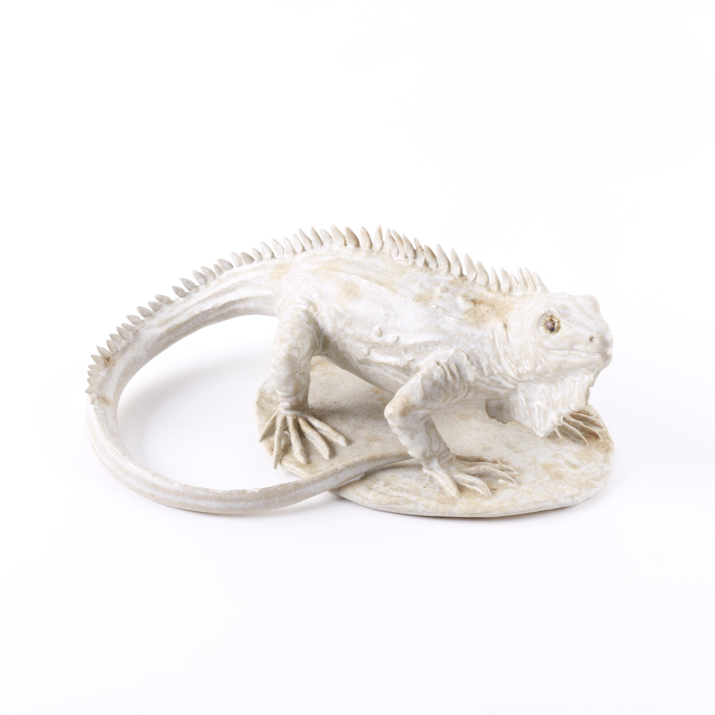 Ceramic Iguana Figurine
