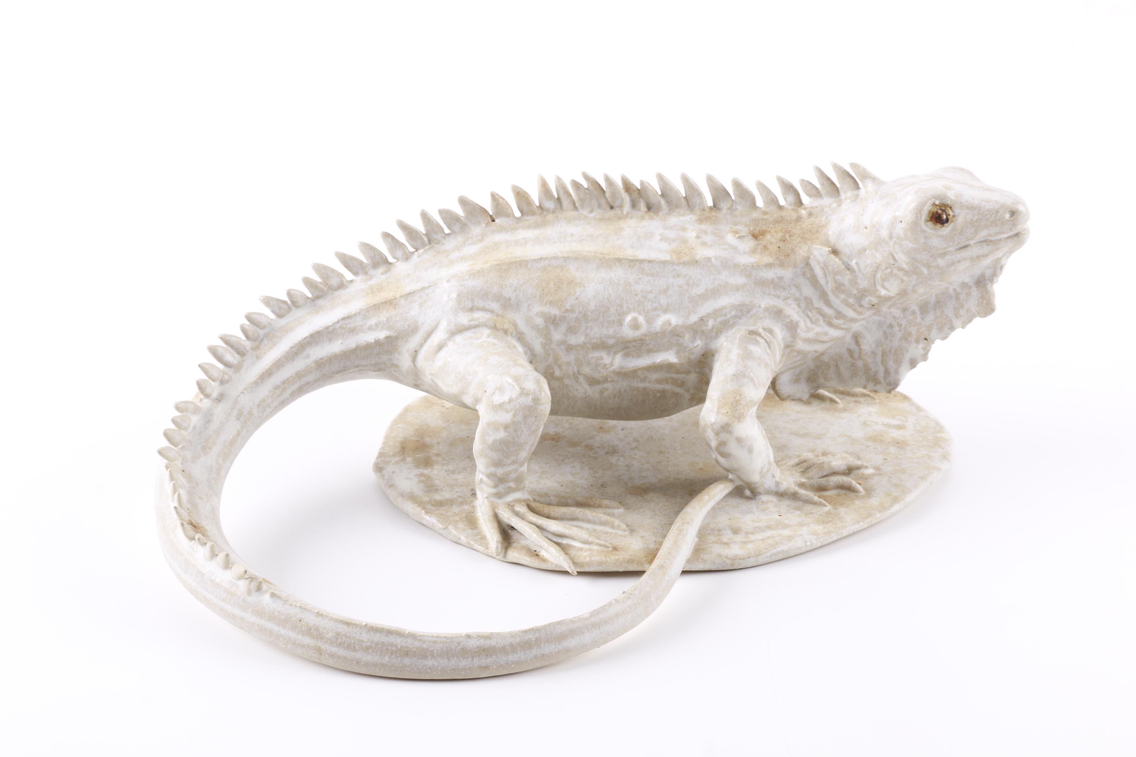 Ceramic Iguana Figurine