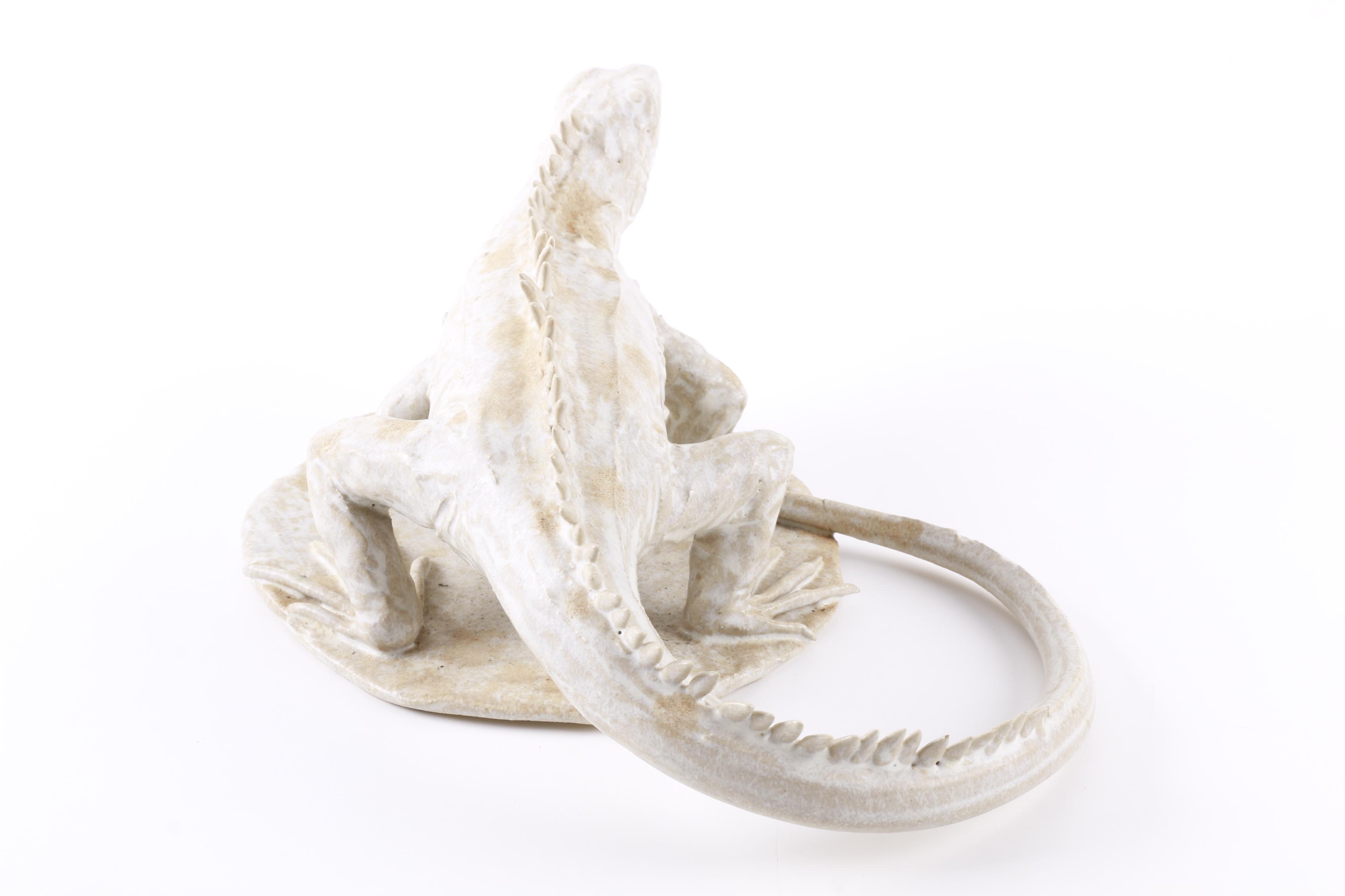 Ceramic Iguana Figurine