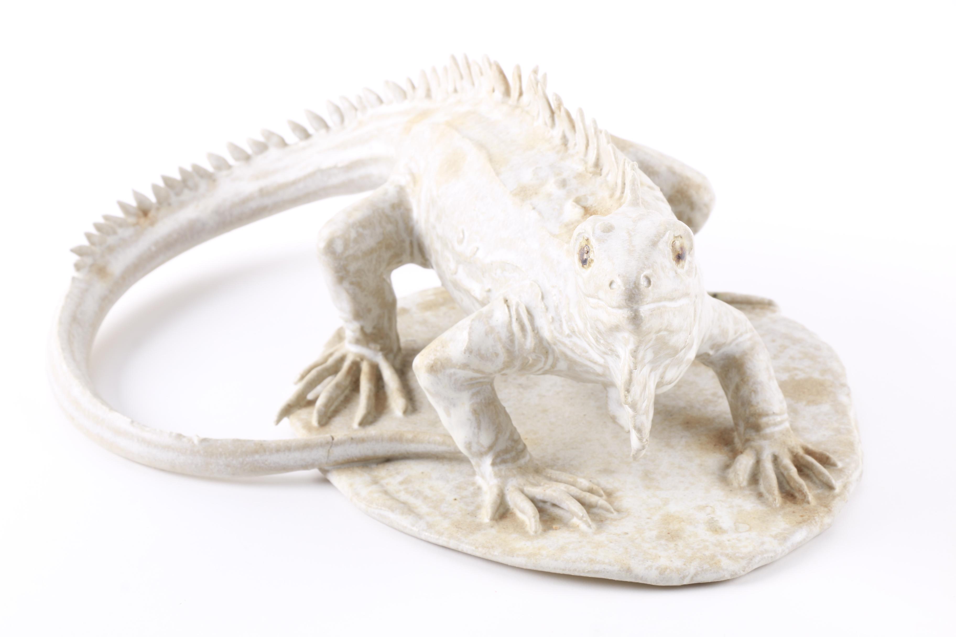 Ceramic Iguana Figurine