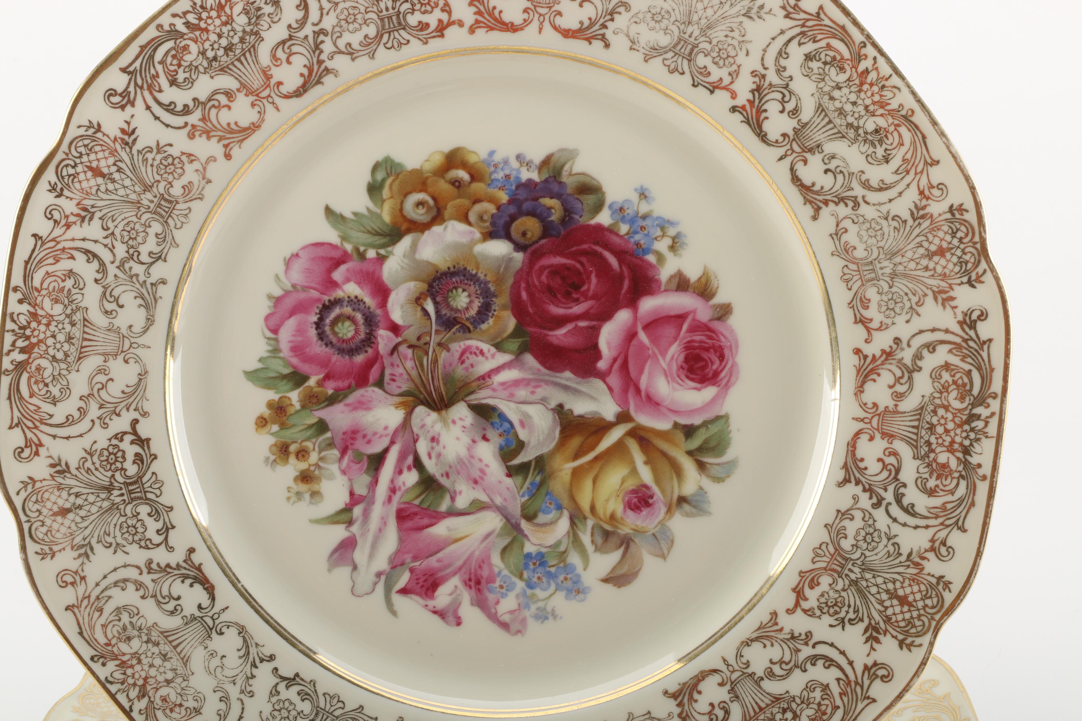 Bavarian Porcelain Dinner Plates
