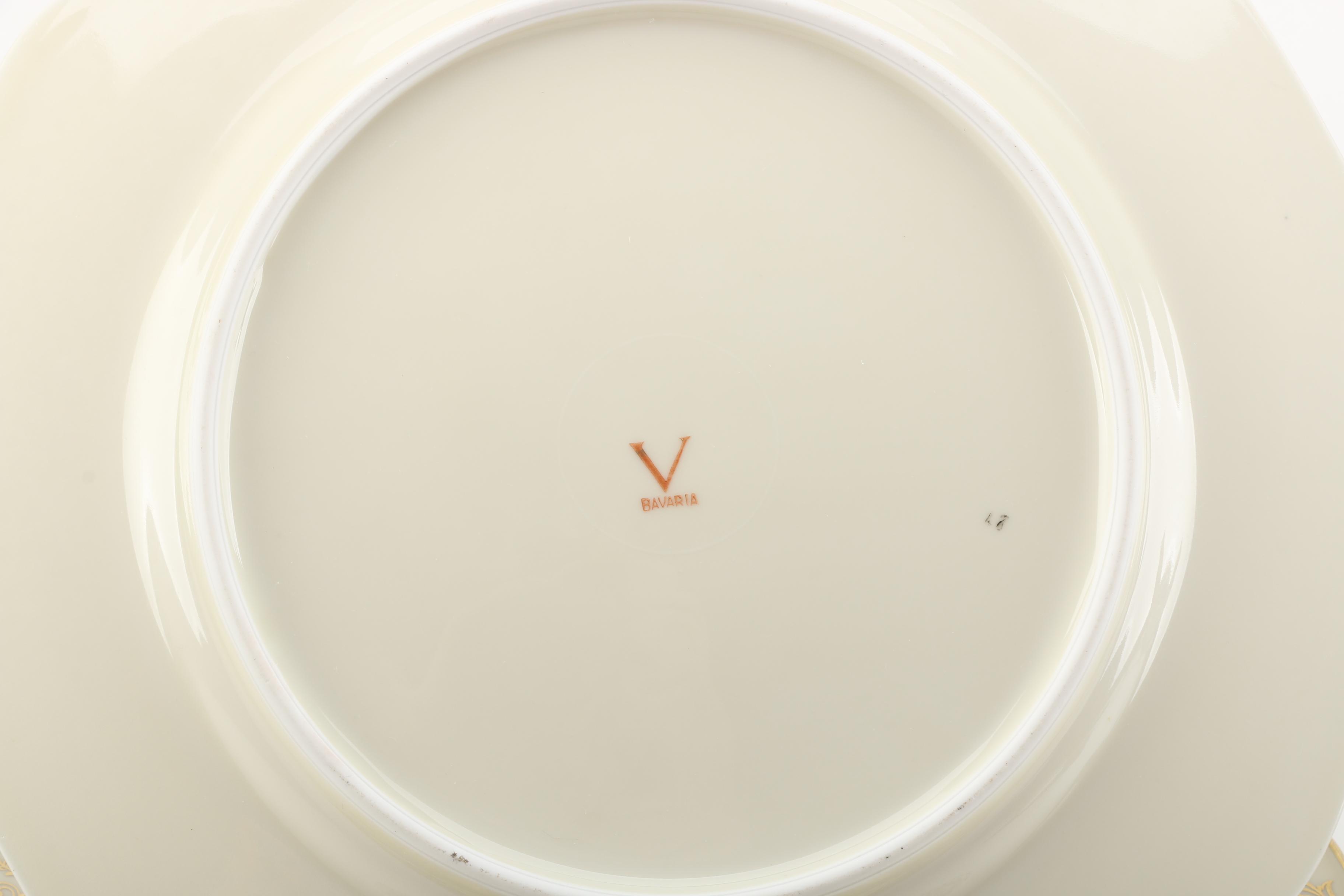 Bavarian Porcelain Dinner Plates