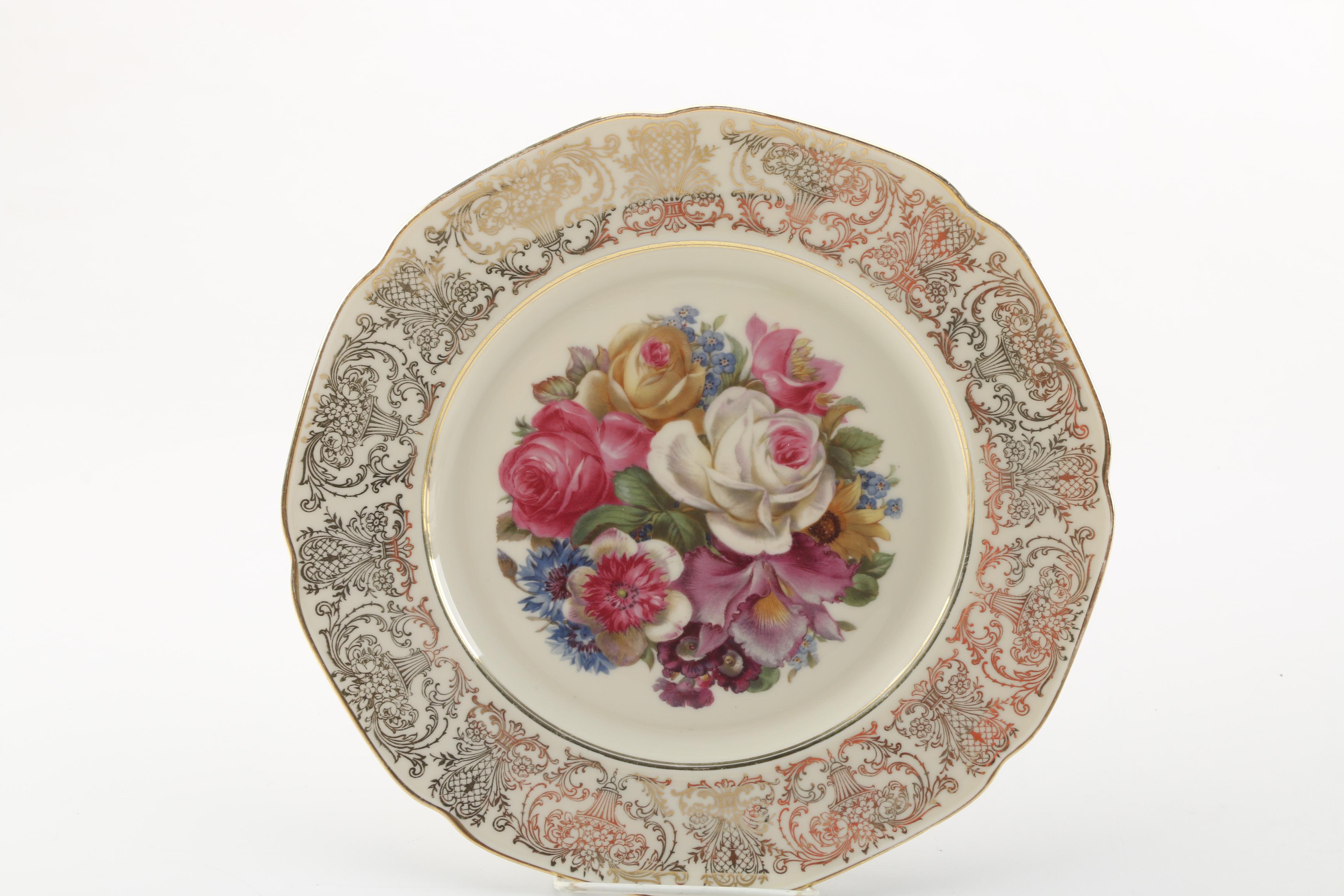 Bavarian Porcelain Dinner Plates