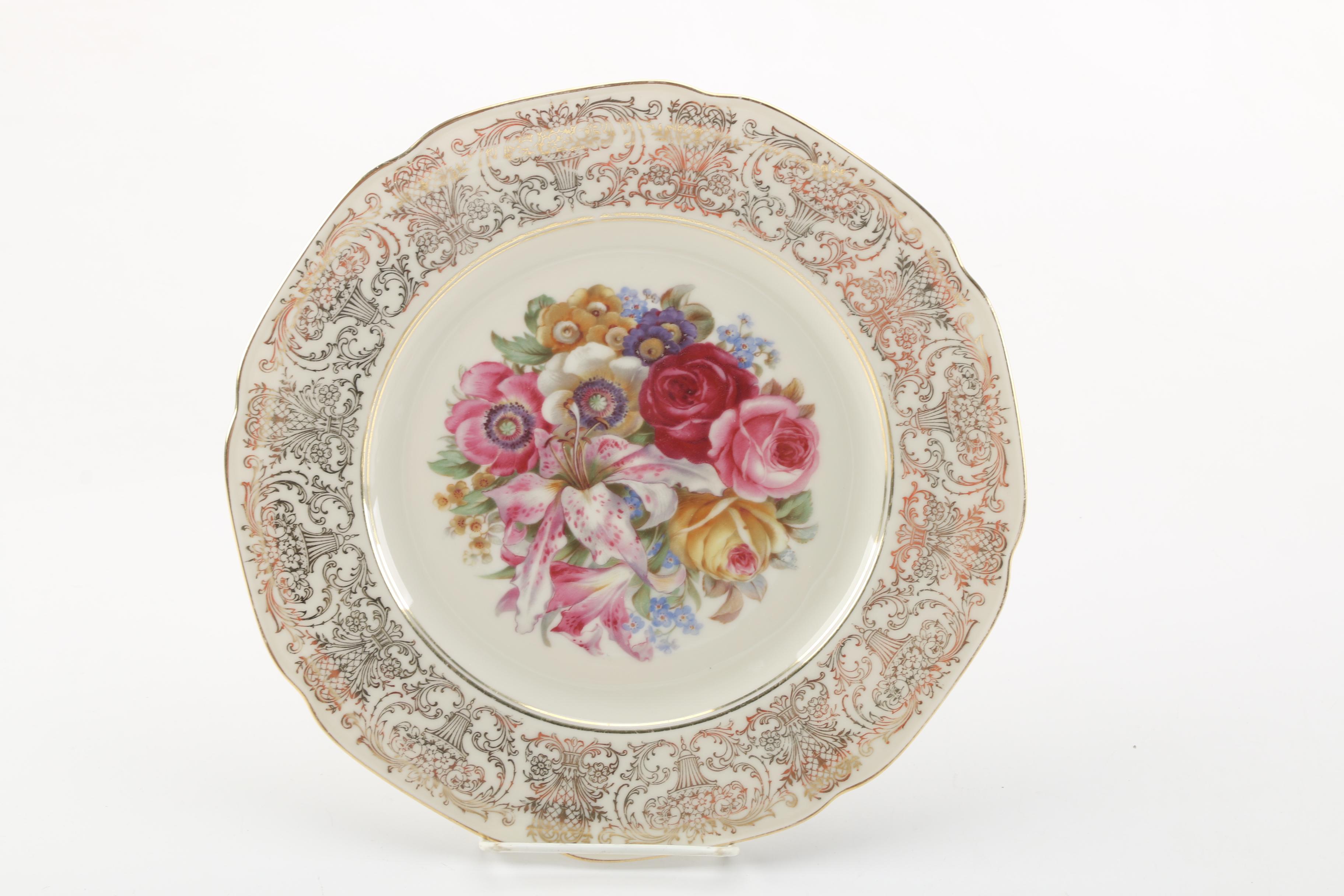 Bavarian Porcelain Dinner Plates