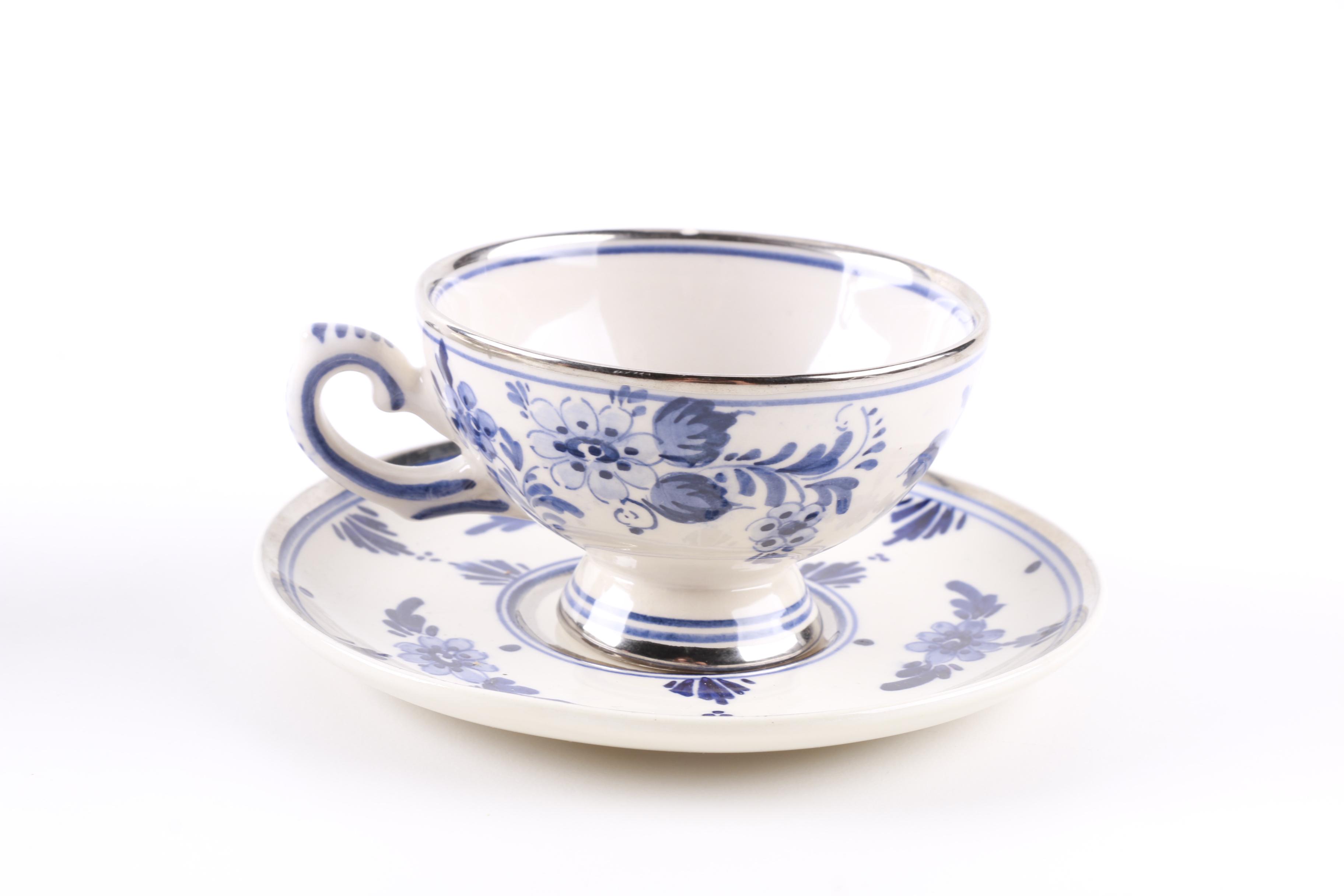 China Teacup and Saucer Sets Including Royal Bayreuth