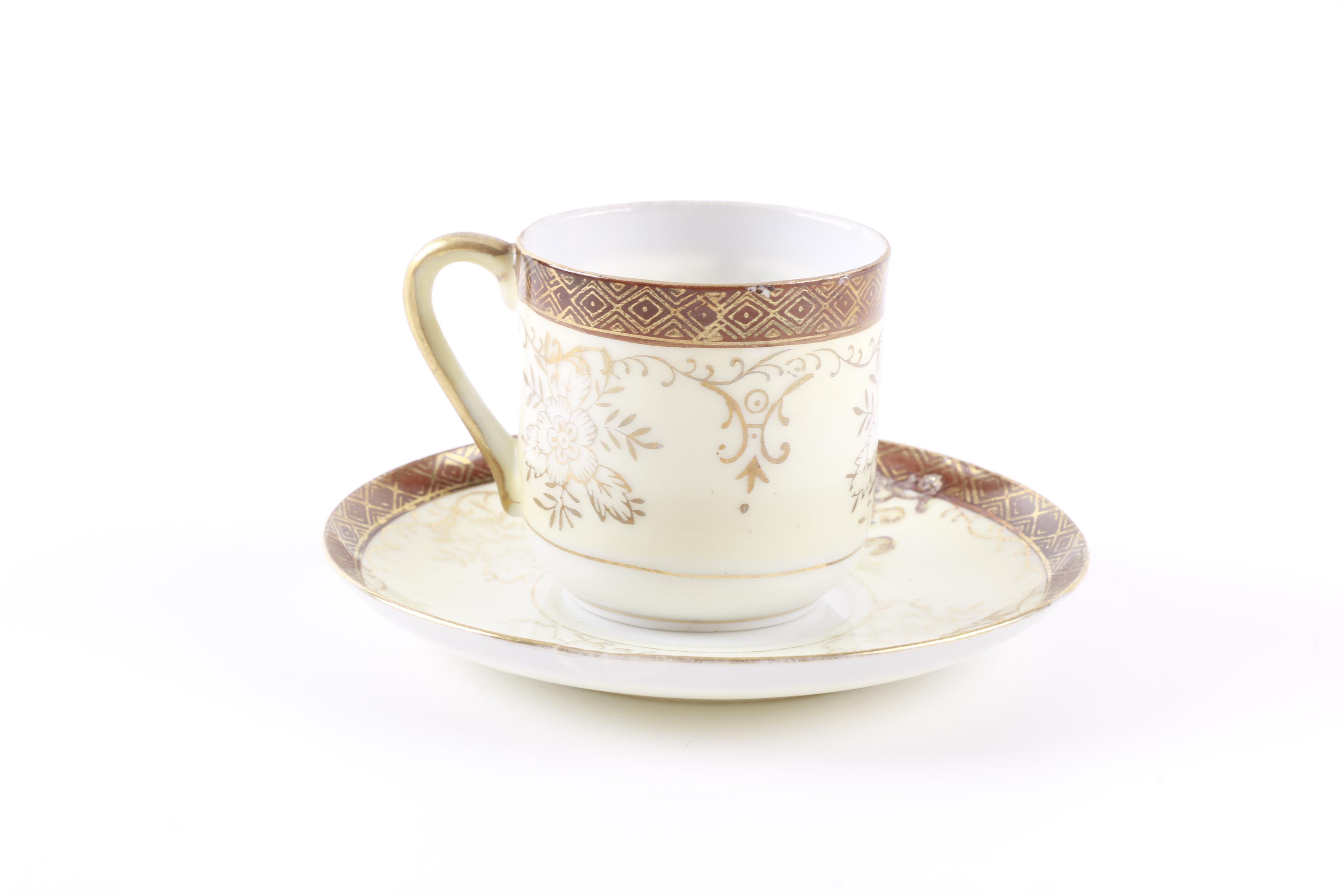 China Teacup and Saucer Sets Including Royal Bayreuth