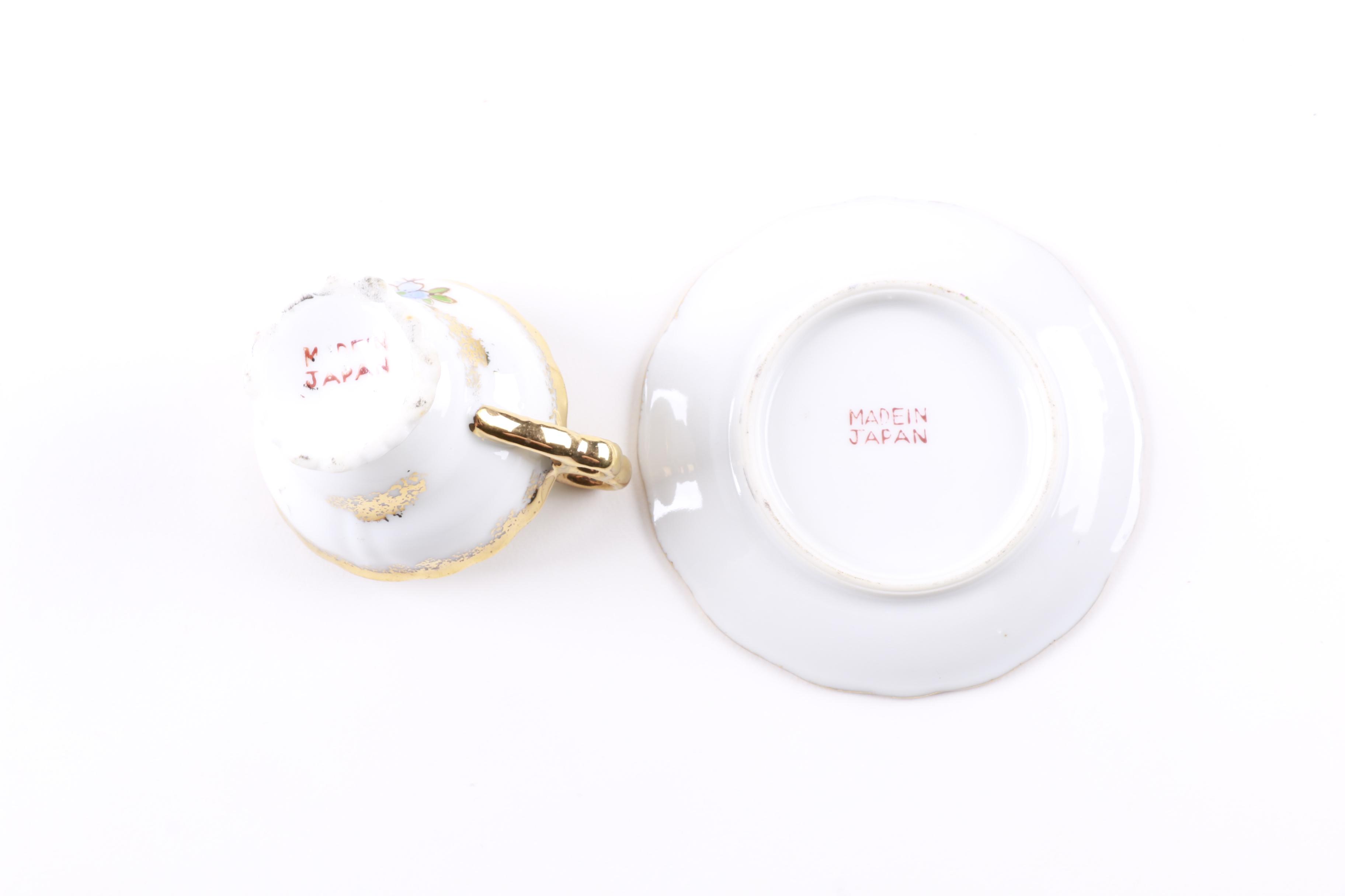 China Teacup and Saucer Sets Including Royal Bayreuth