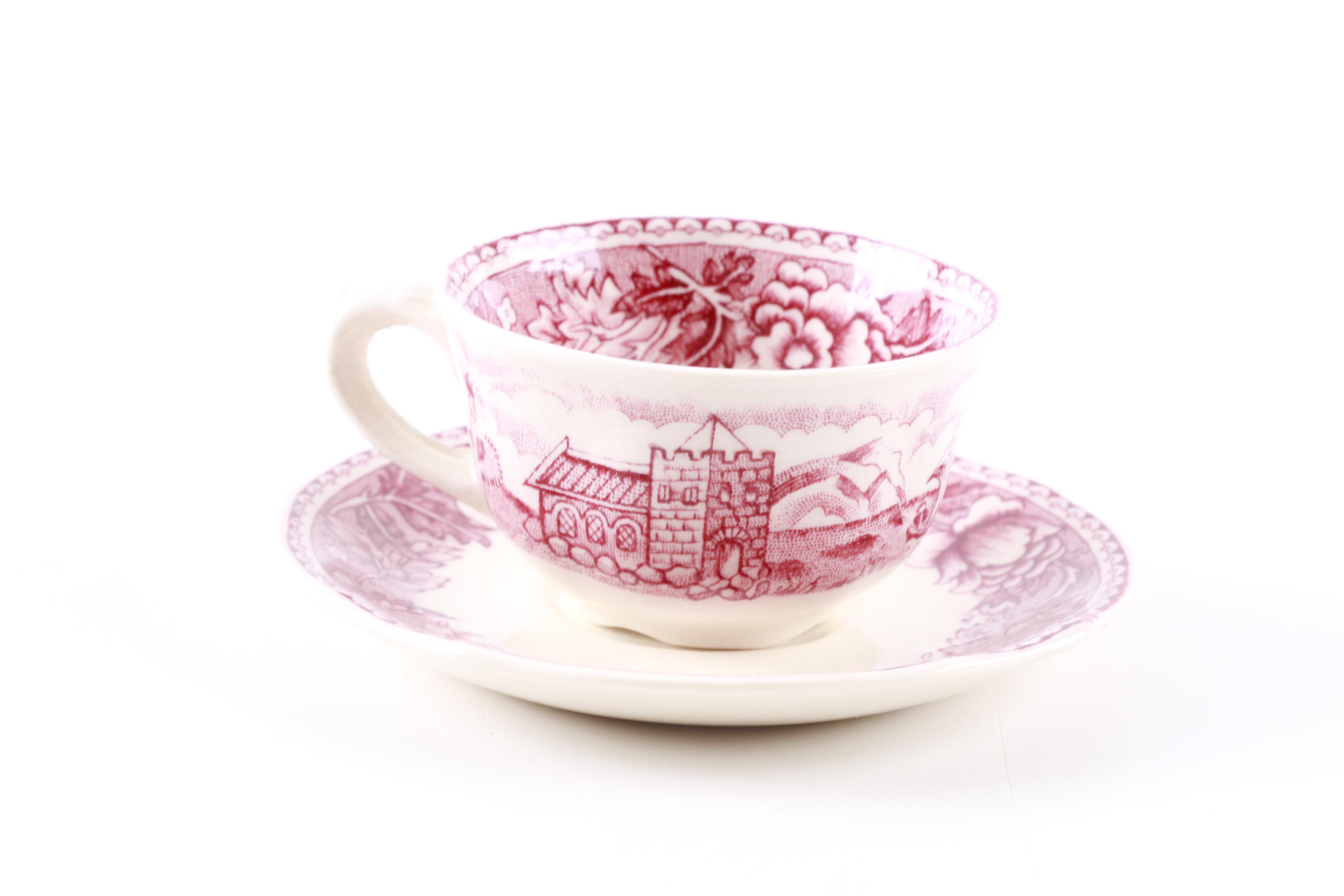 China Teacup and Saucer Sets Including Royal Bayreuth