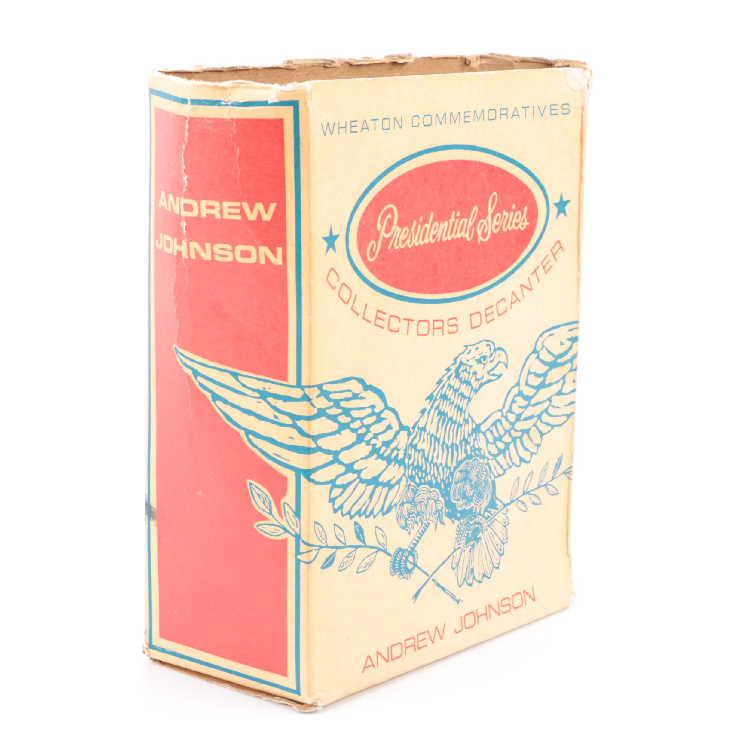 Wheaton Commemortatives  Presidential Series Andrew Johnson Decanter