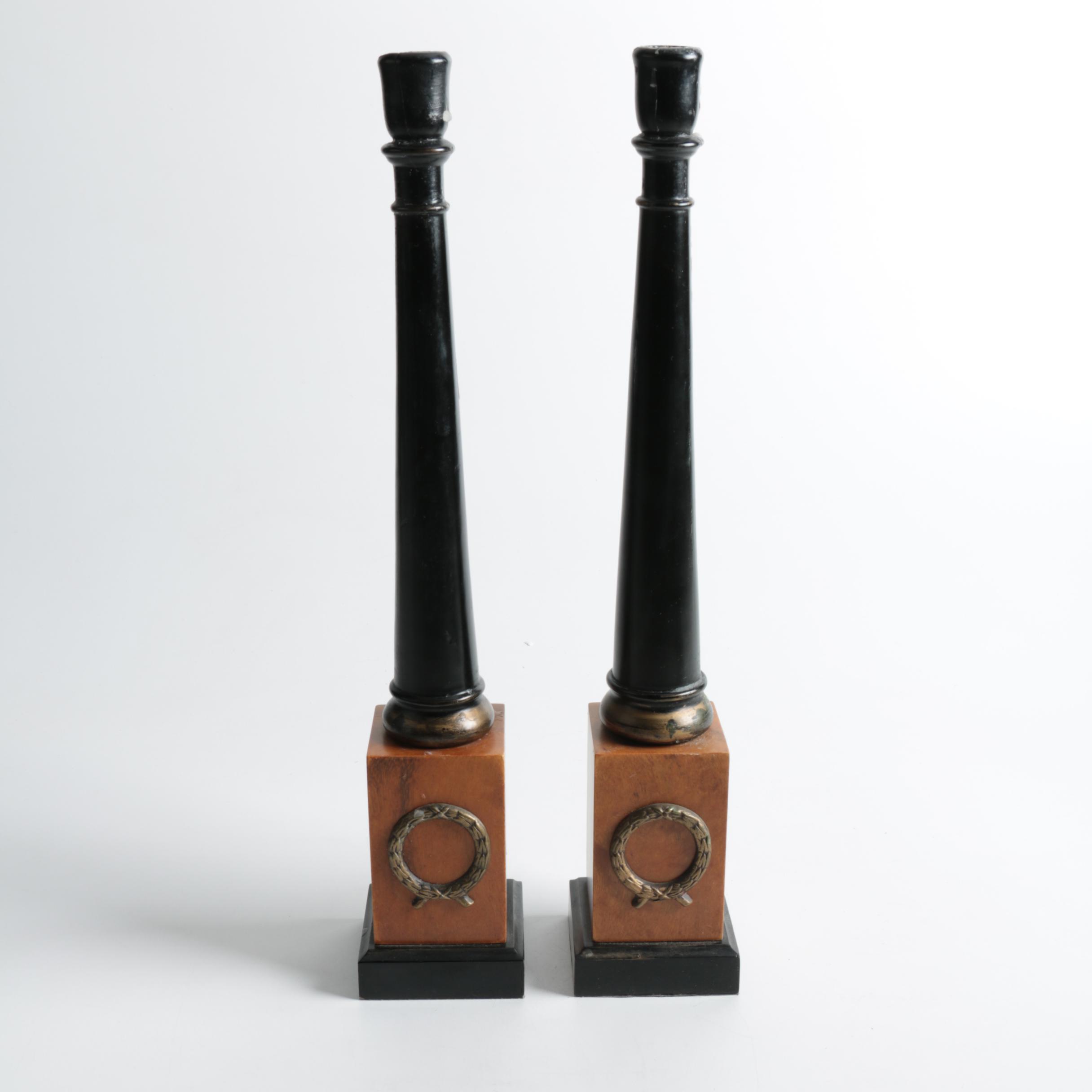 Wooden Candlesticks