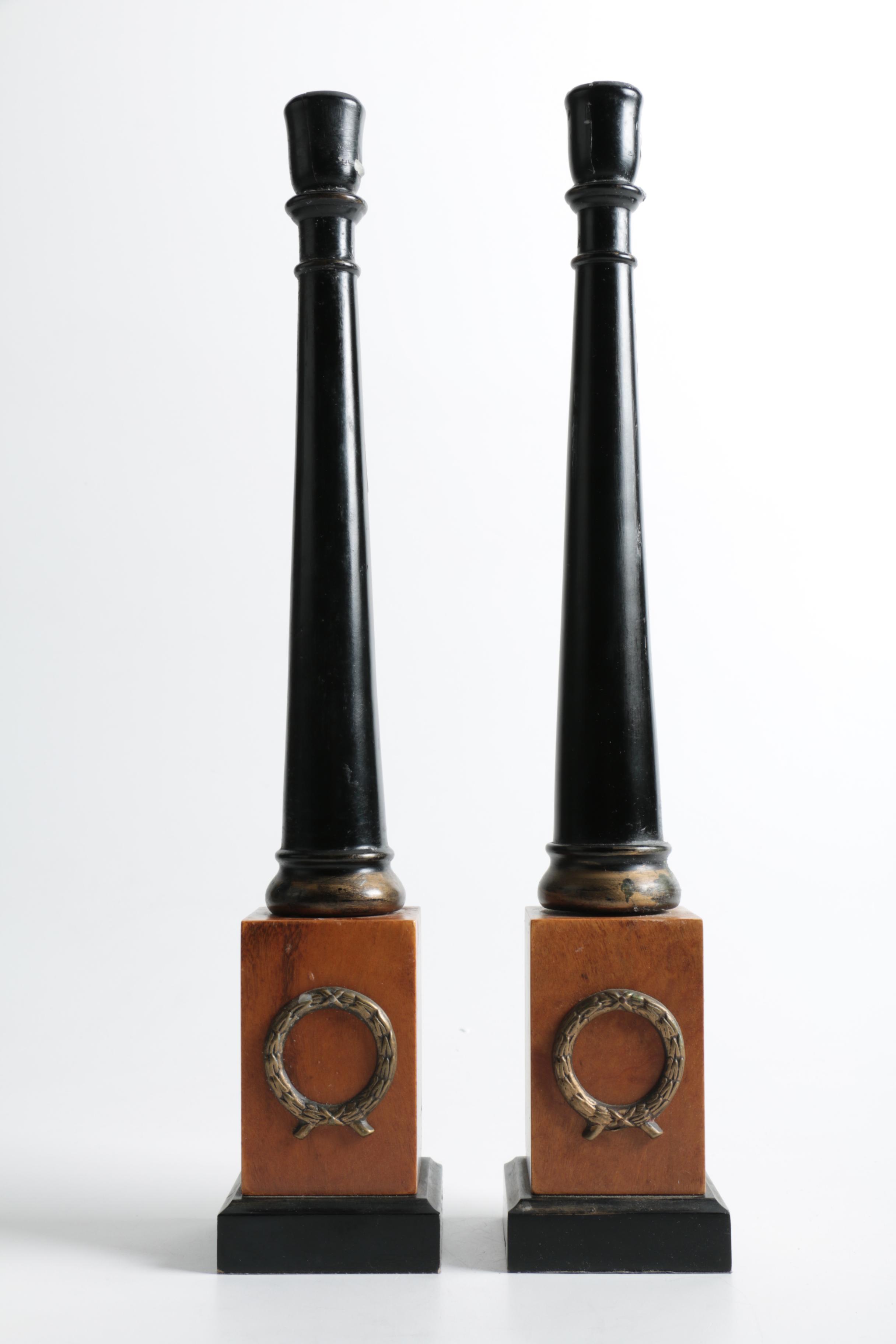 Wooden Candlesticks