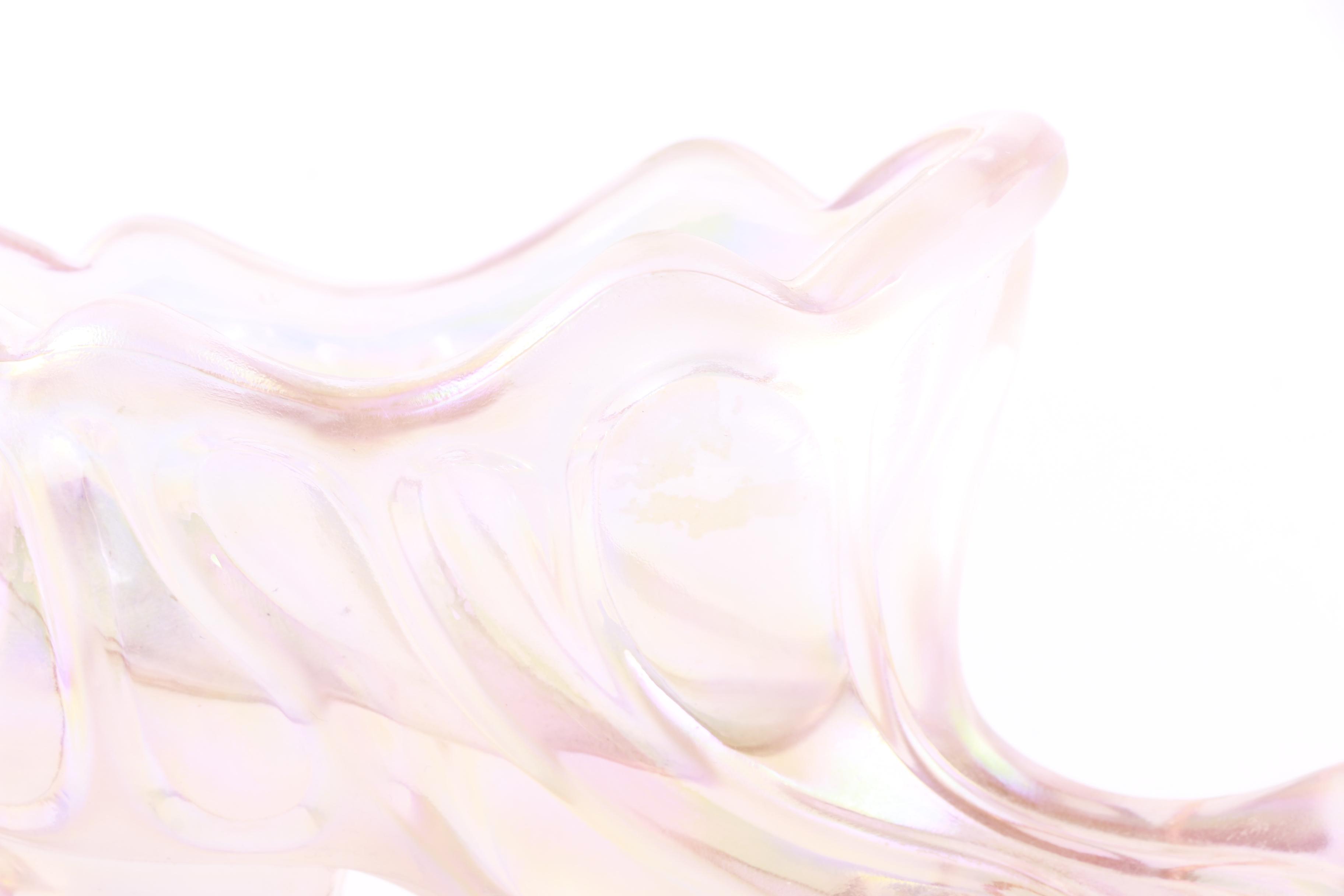 Fenton Pressed Opalescent Carnival Glass Shoe