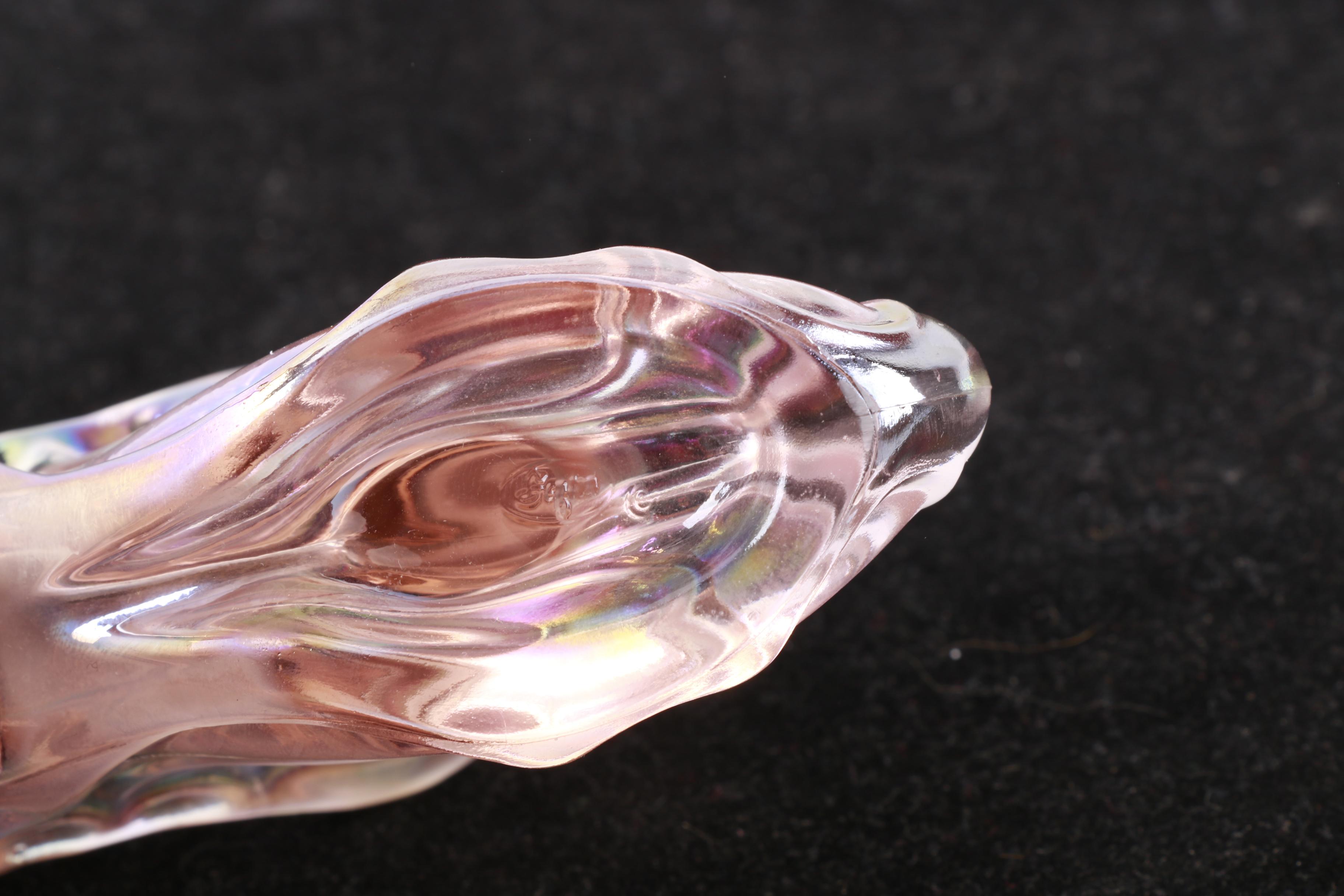 Fenton Pressed Opalescent Carnival Glass Shoe