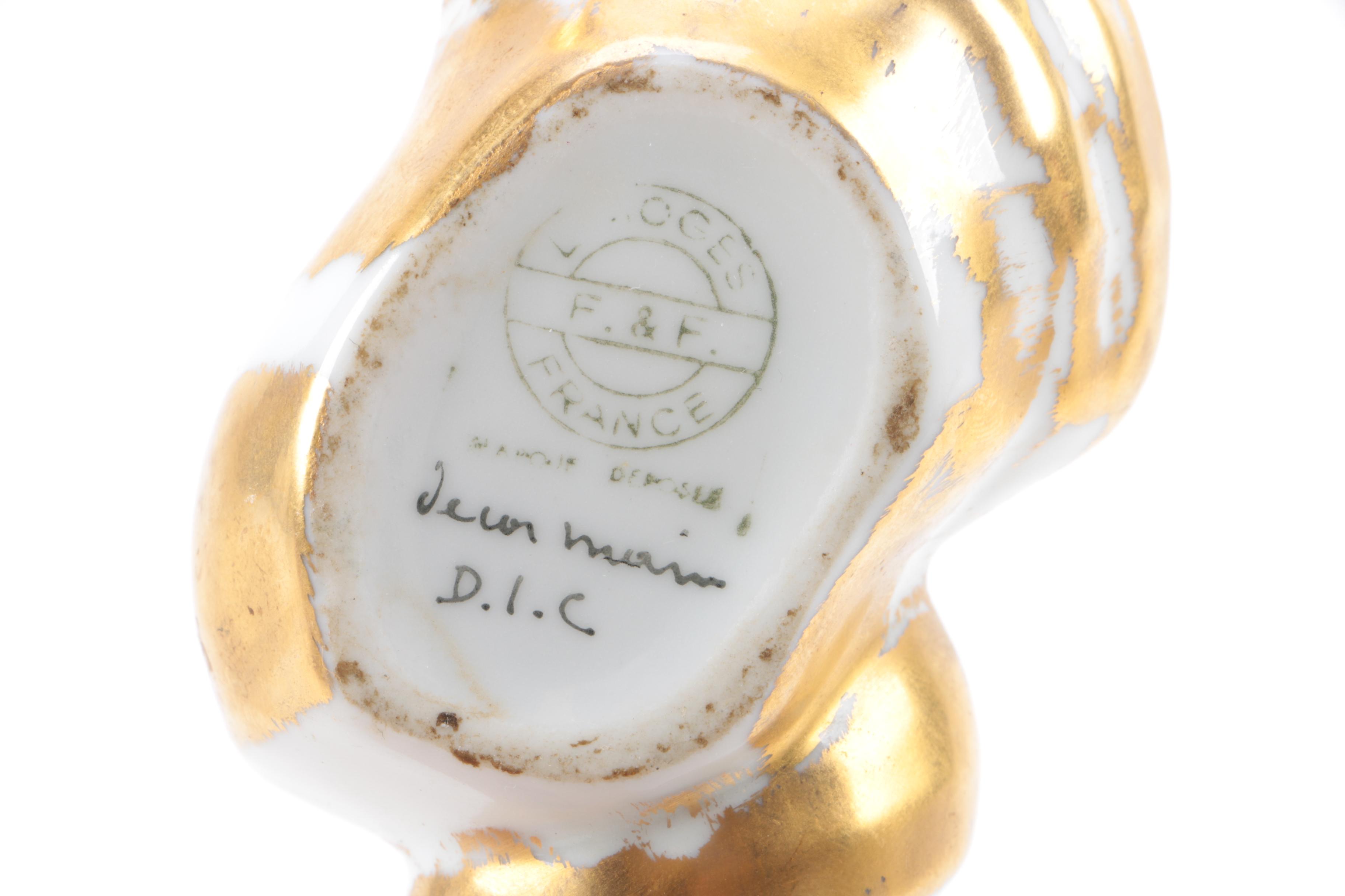 Gold-Tone Limoges Seashell