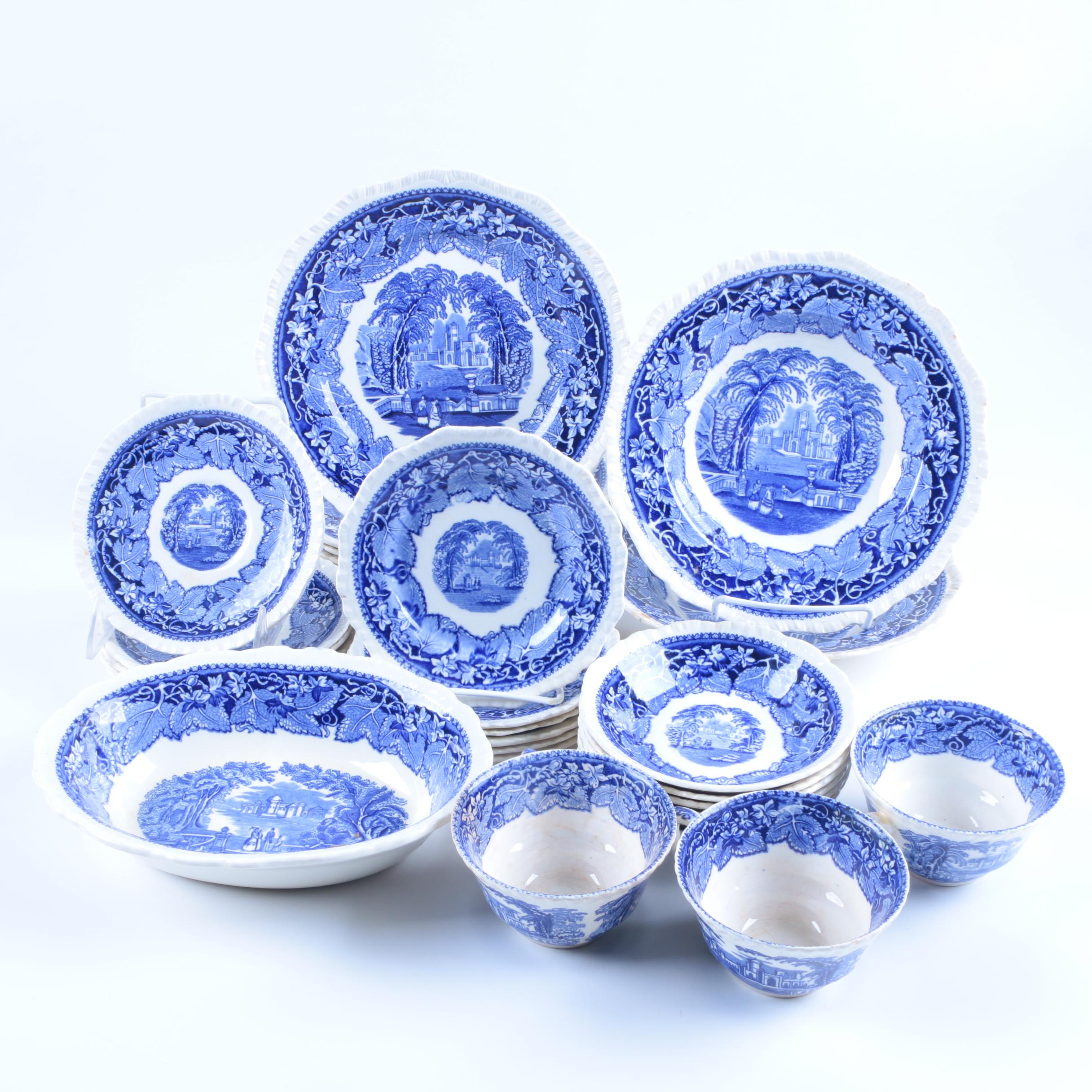 Mason's "Vista Blue" Ironstone Tableware