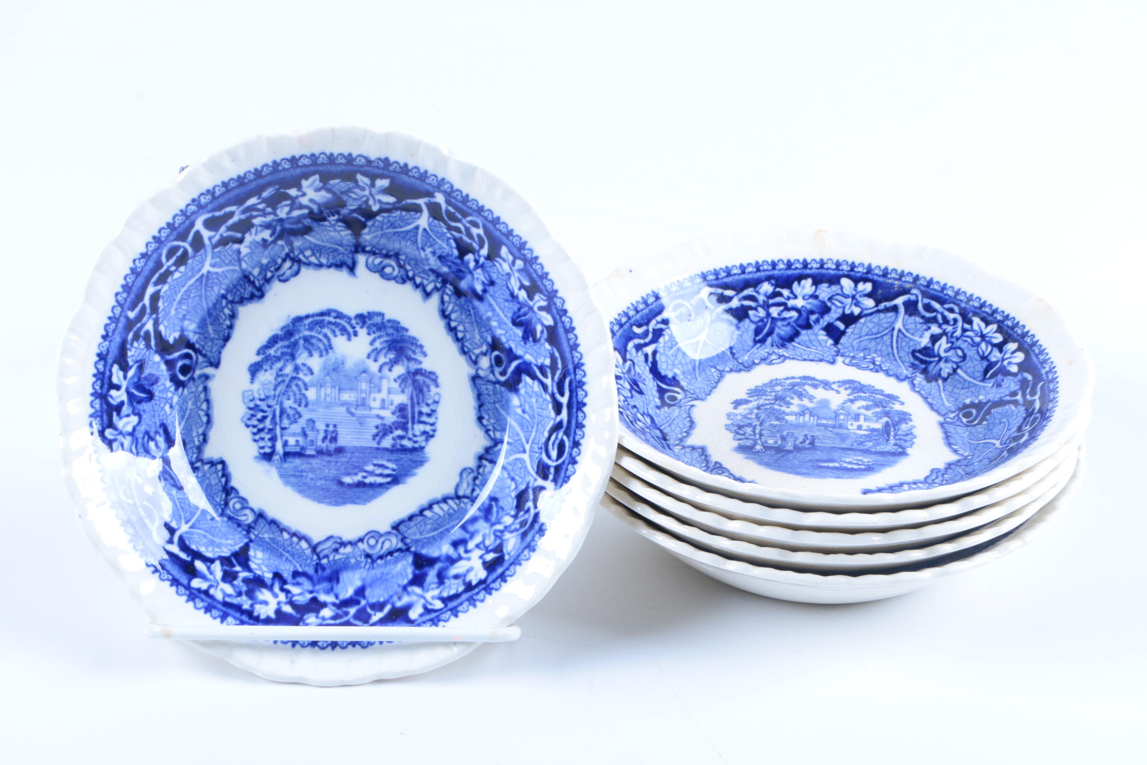 Mason's "Vista Blue" Ironstone Tableware