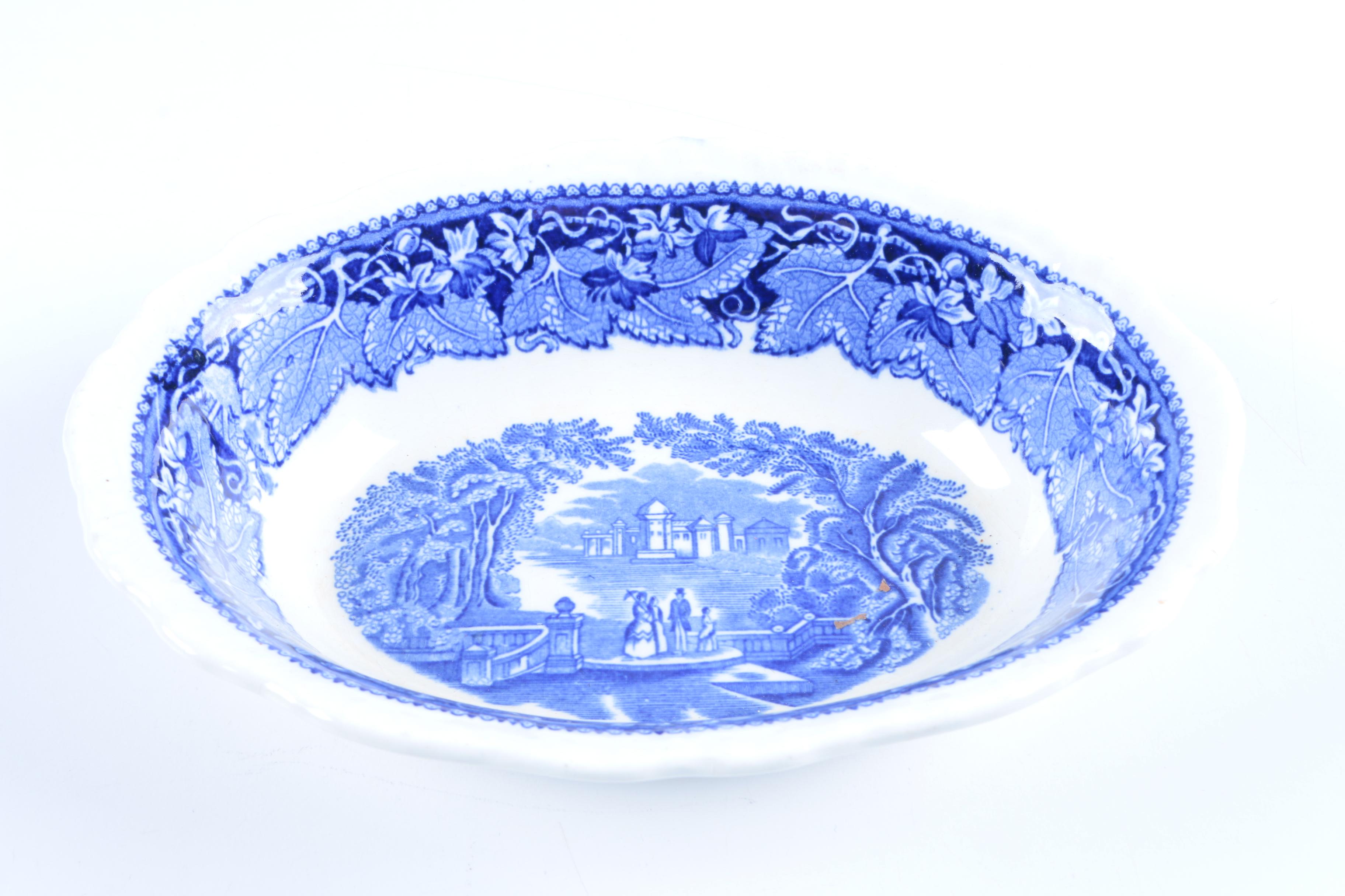 Mason's "Vista Blue" Ironstone Tableware