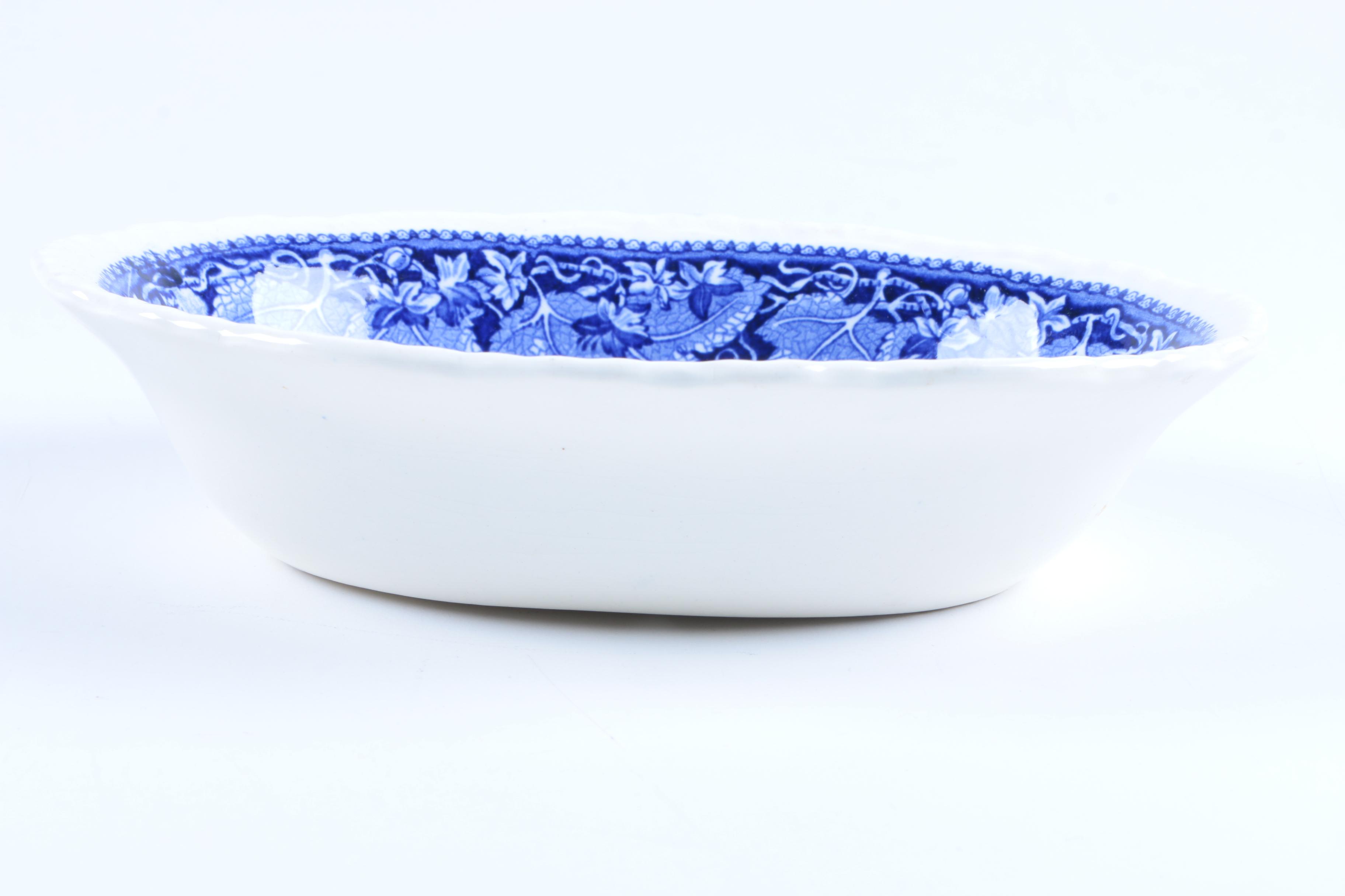 Mason's "Vista Blue" Ironstone Tableware