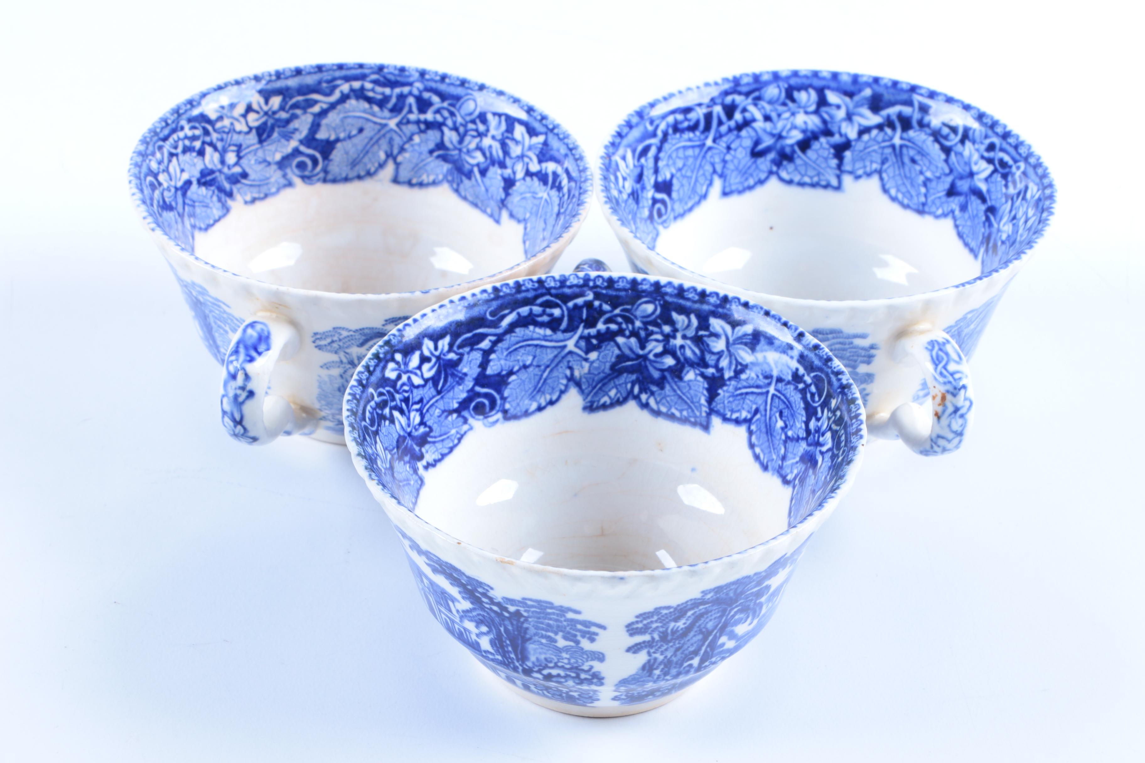 Mason's "Vista Blue" Ironstone Tableware