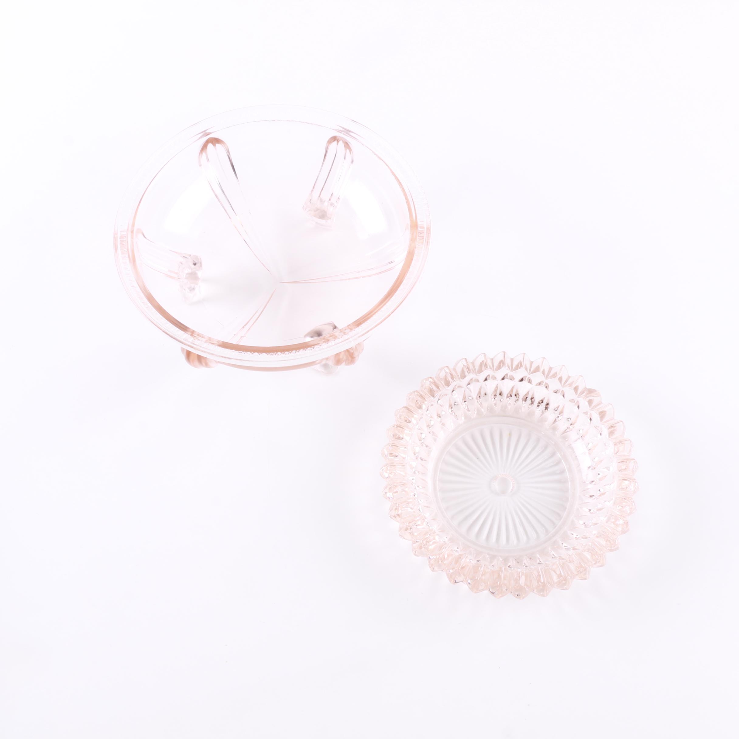 Depression Glassware Pink Bowls