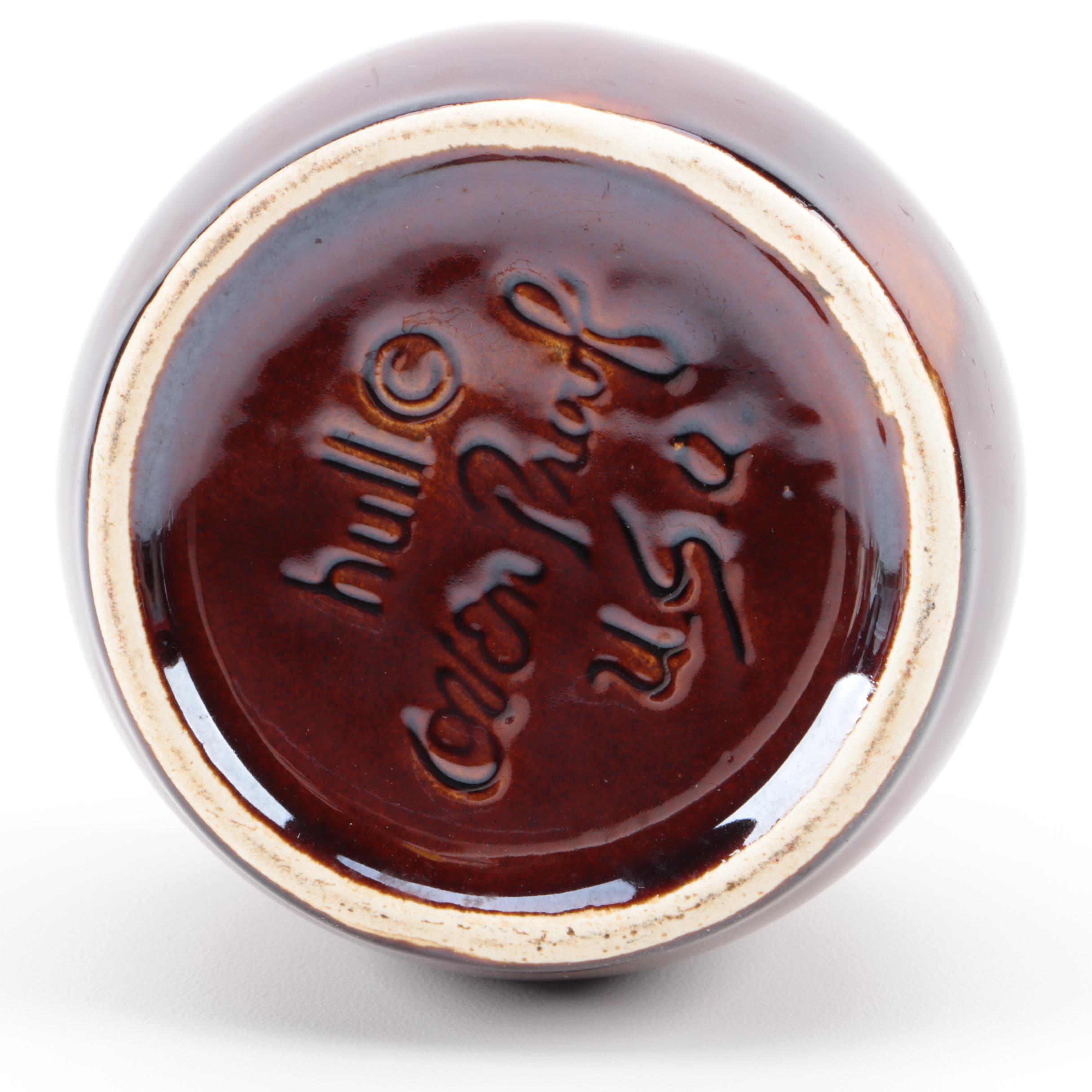 Vintage Hull Pottery Brown Drip Stoneware Pot