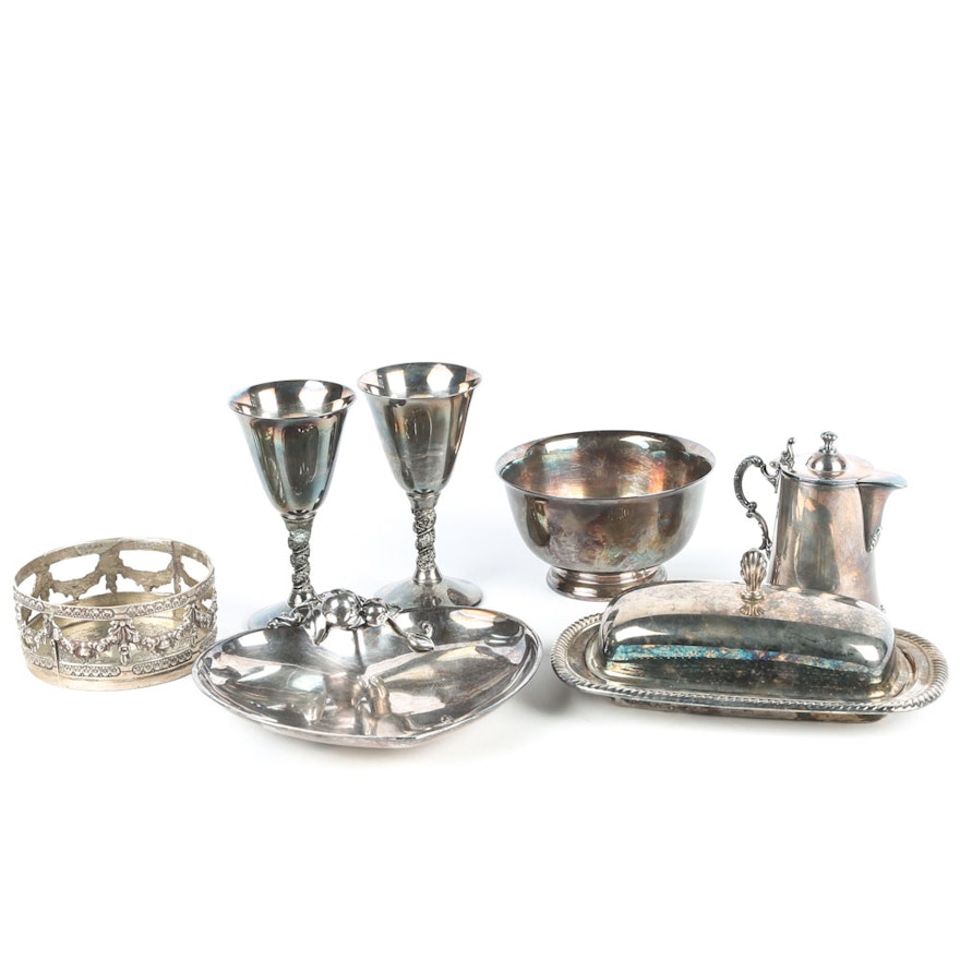 Plated Silver Serveware Including Wilcox