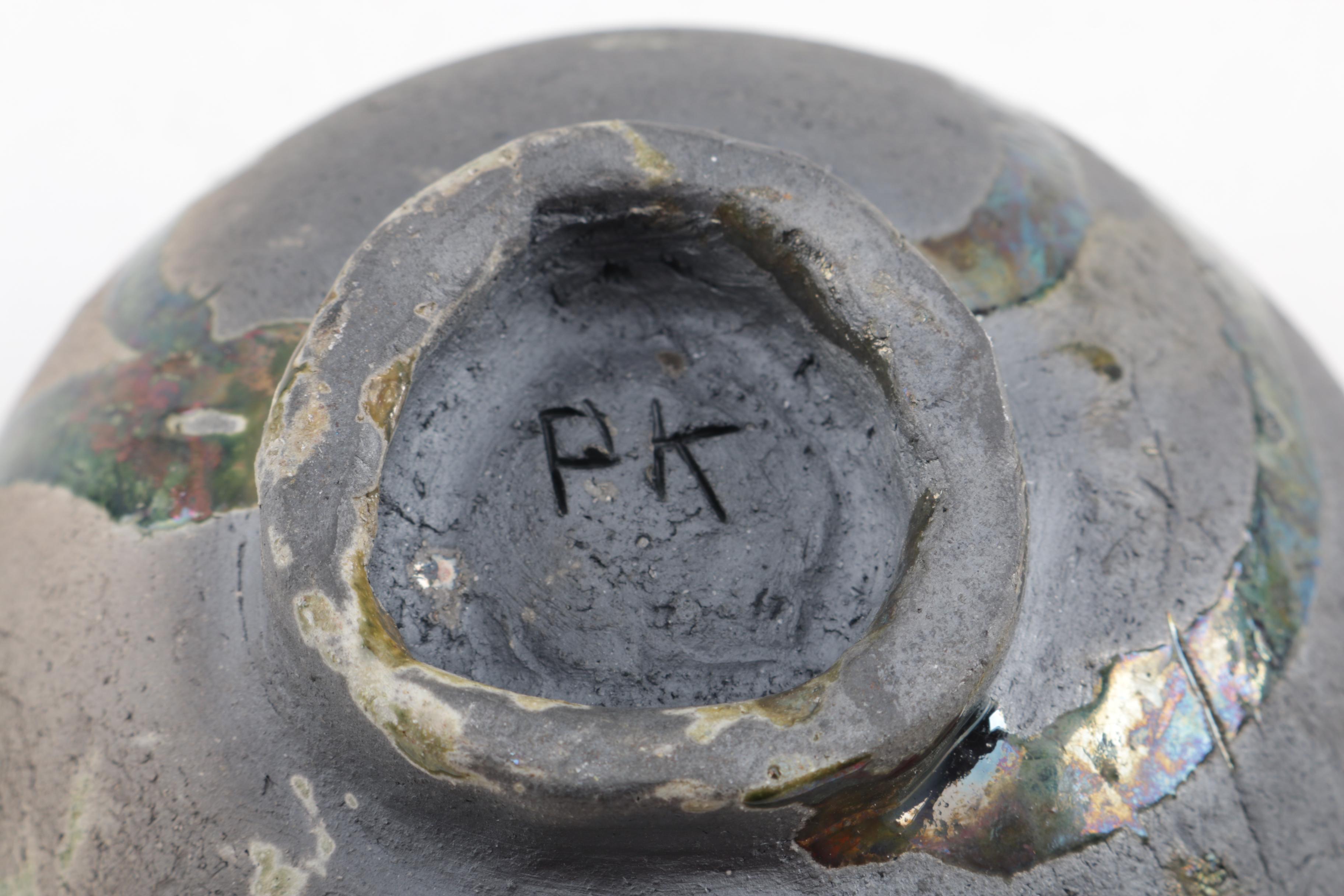 Handbuilt Raku FIred Stoneware Bowl