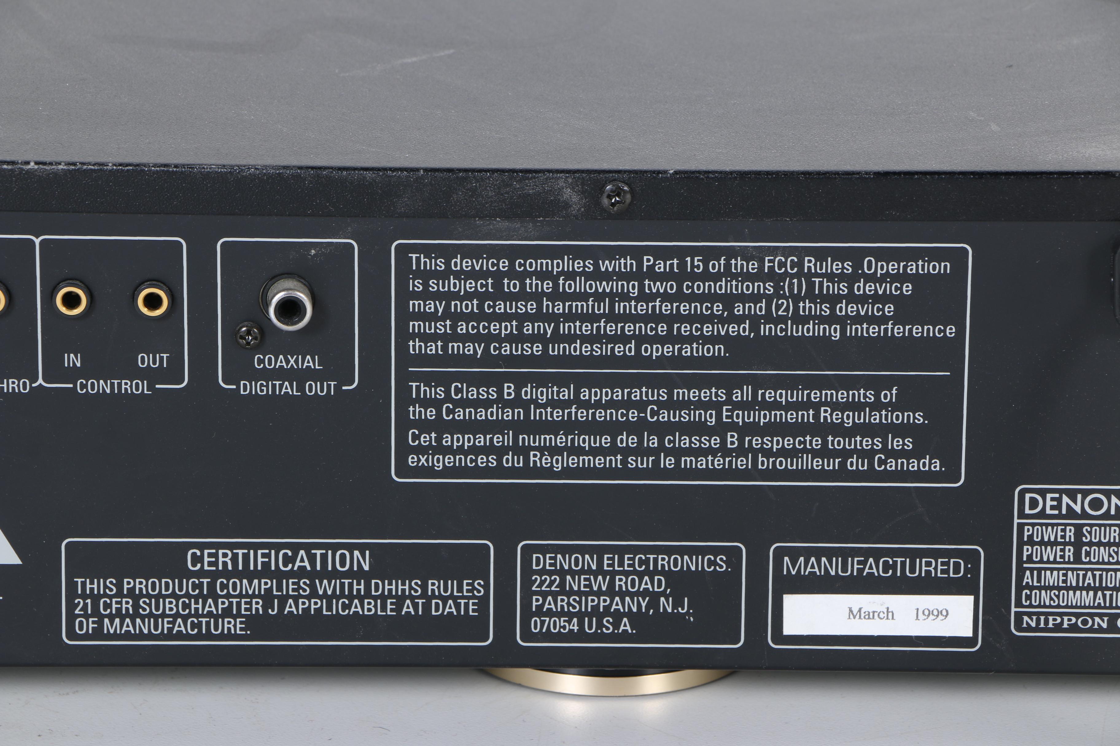 CD Player and Stereo System