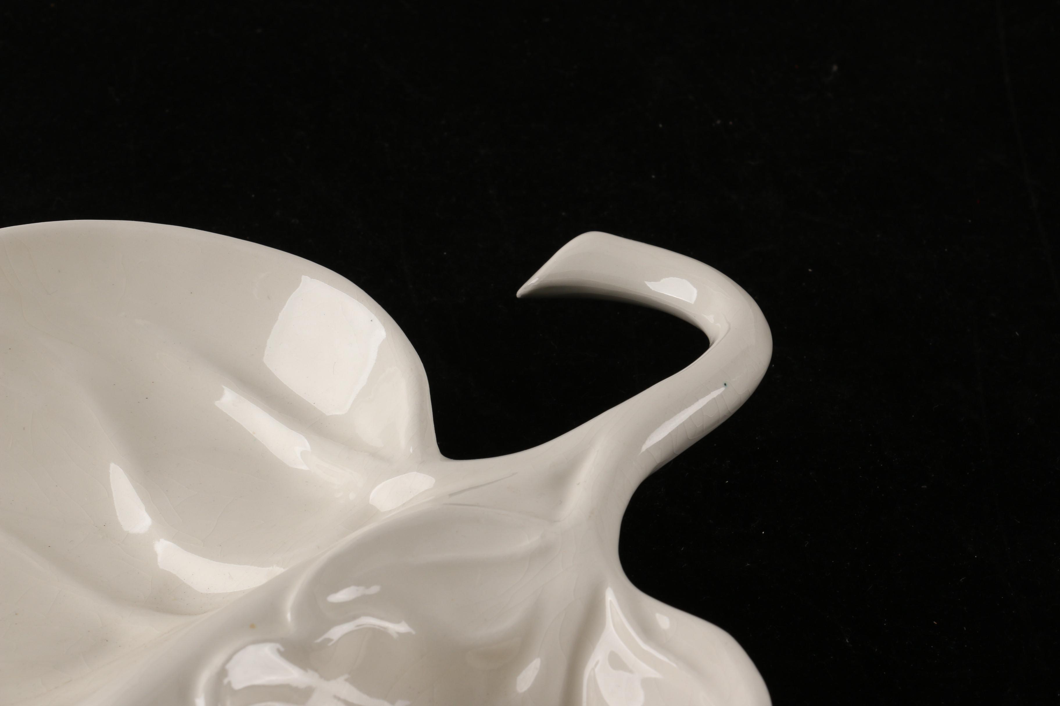 Mid Century Cal Style Leaf Shaped Platter