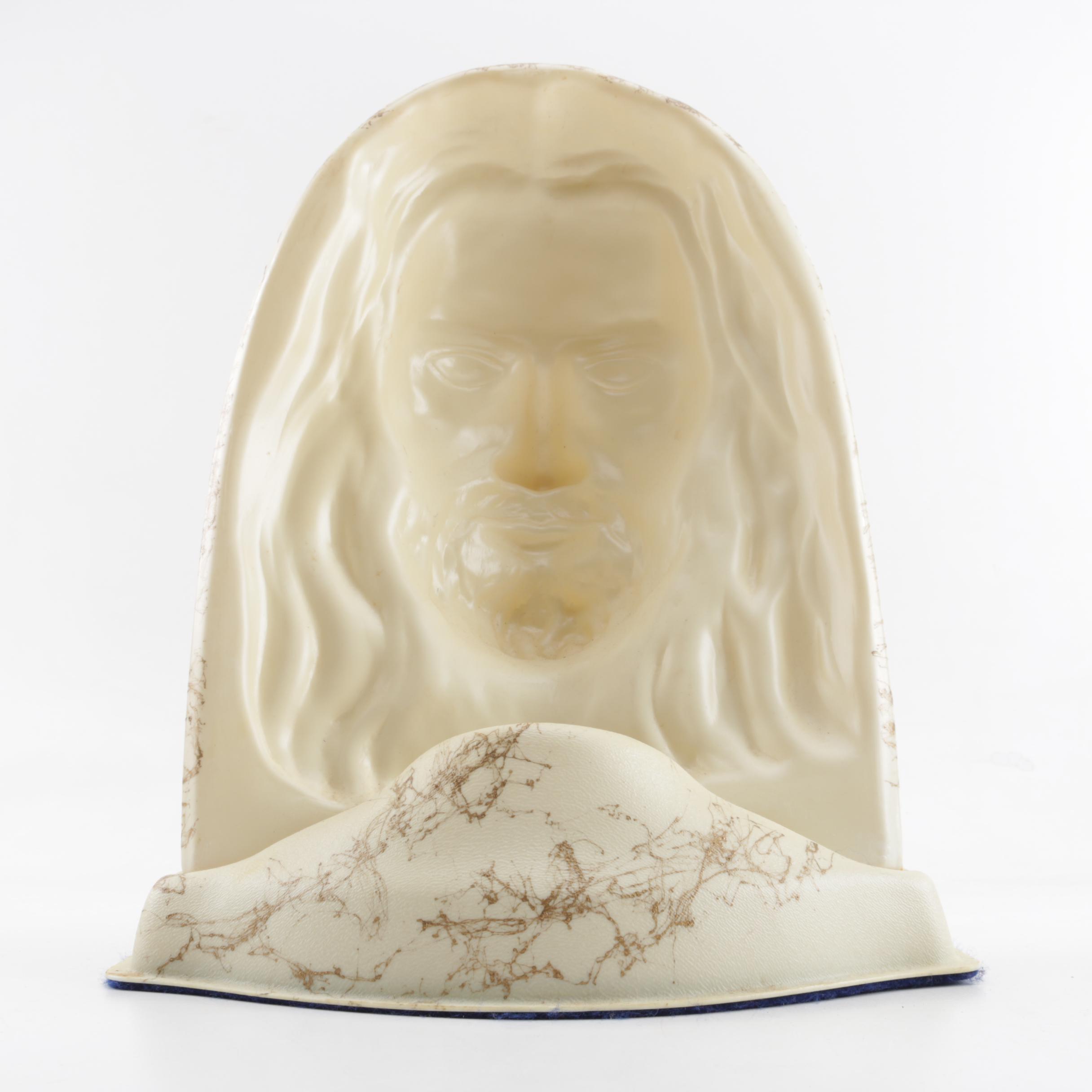 Vintage Light-Up Novelty Jesus Bust Lamp