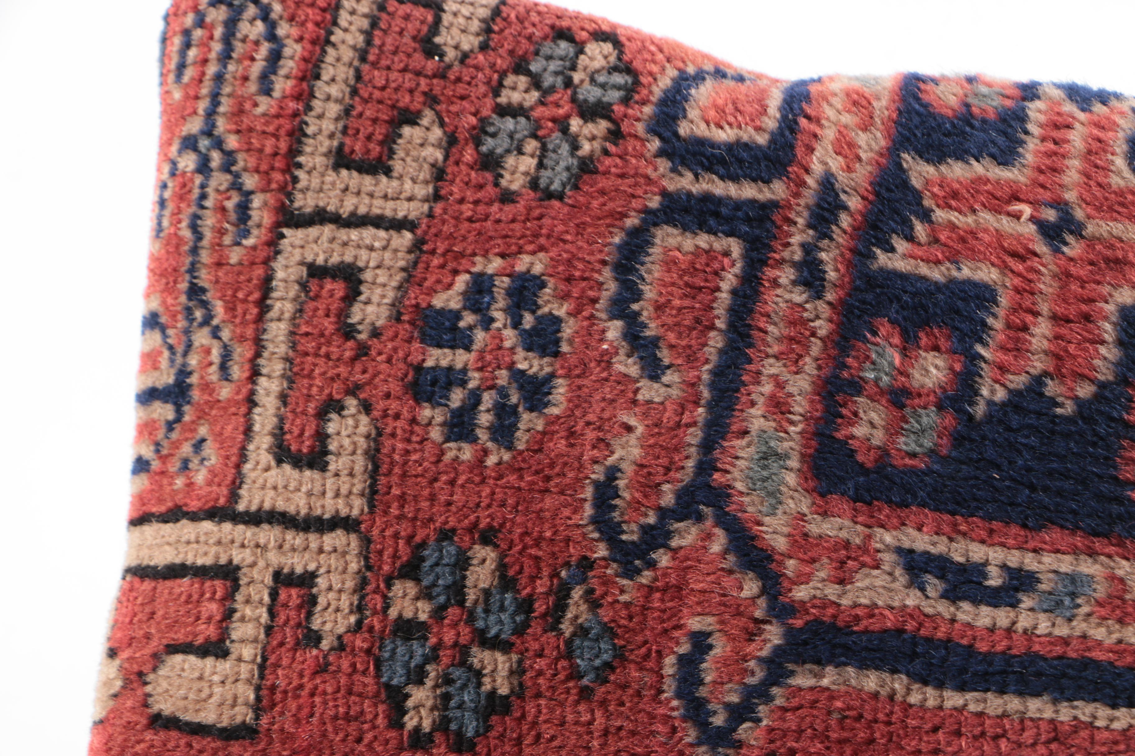 Handwoven Central Asian Rug Throw Pillows