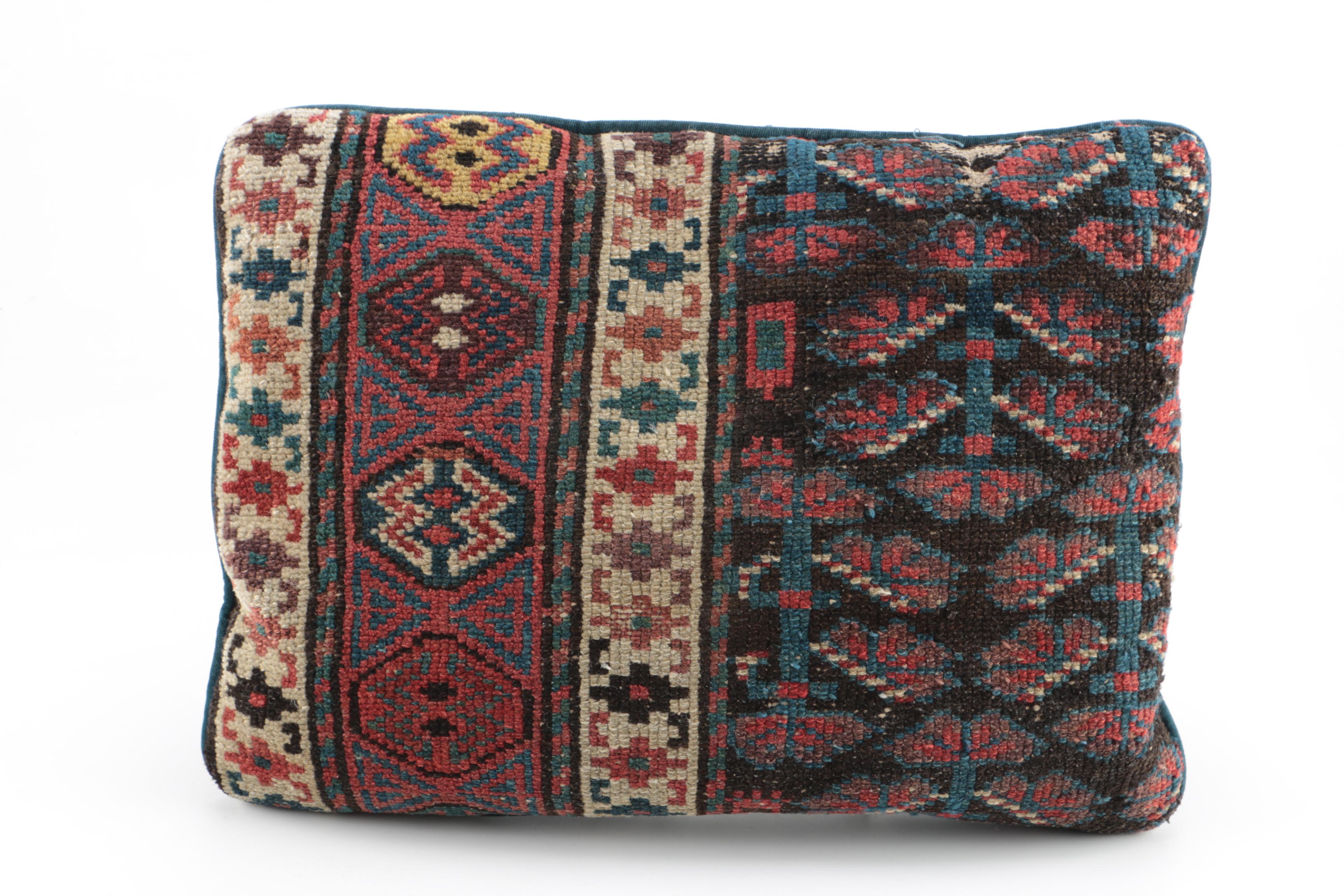 Handwoven Central Asian Rug Throw Pillows