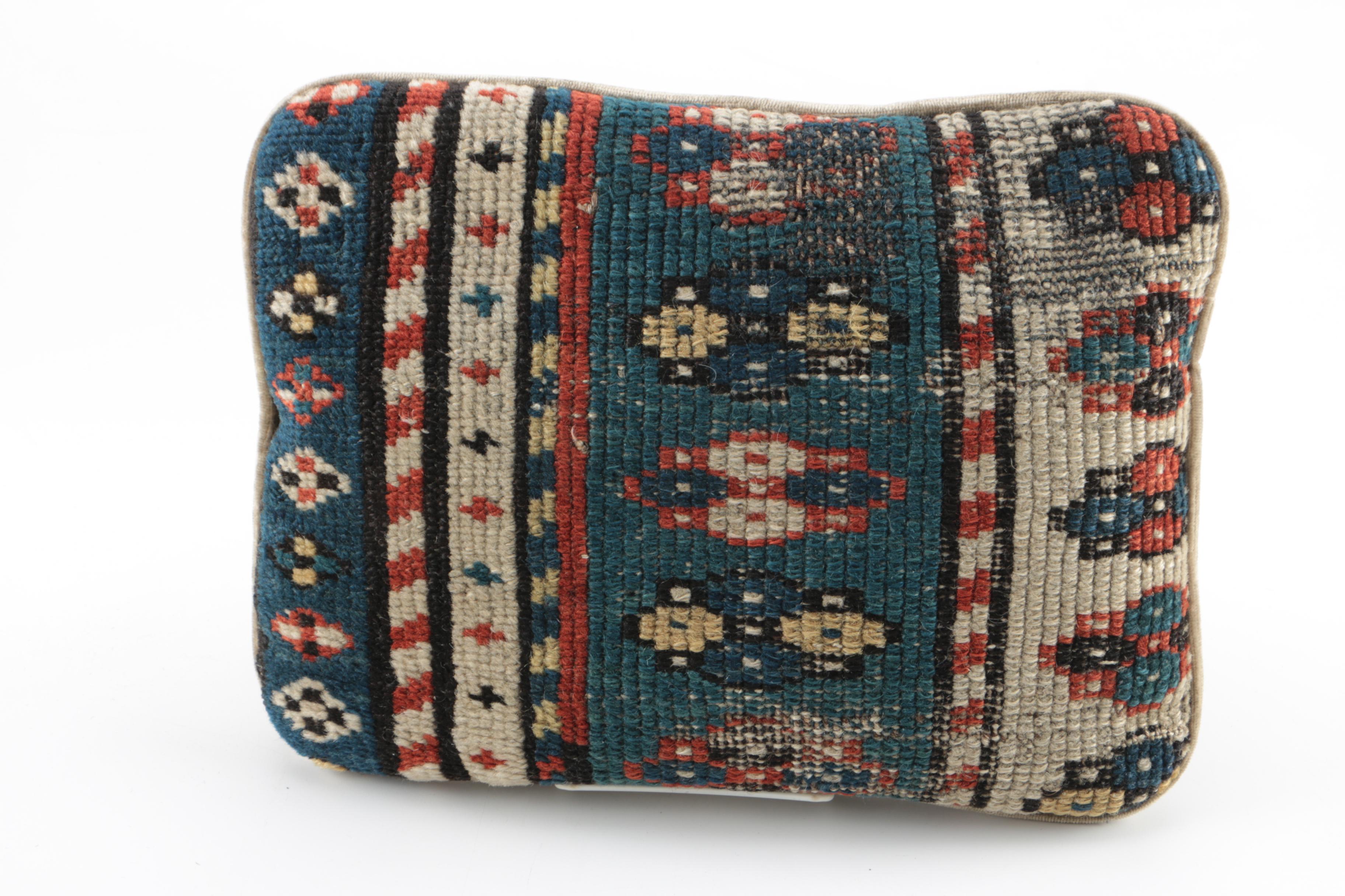 Handwoven Central Asian Rug Throw Pillows