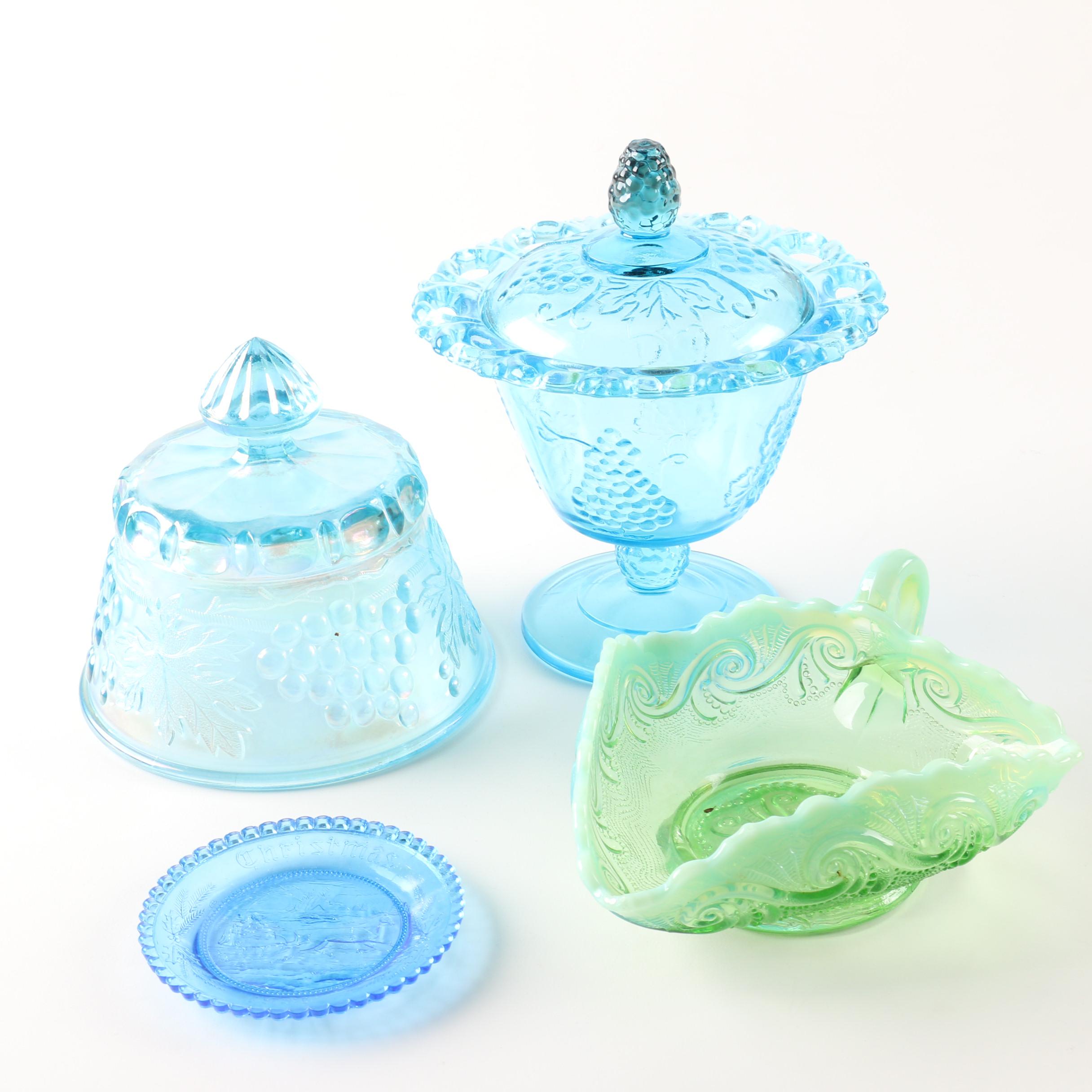 Colored Glass Table Decor