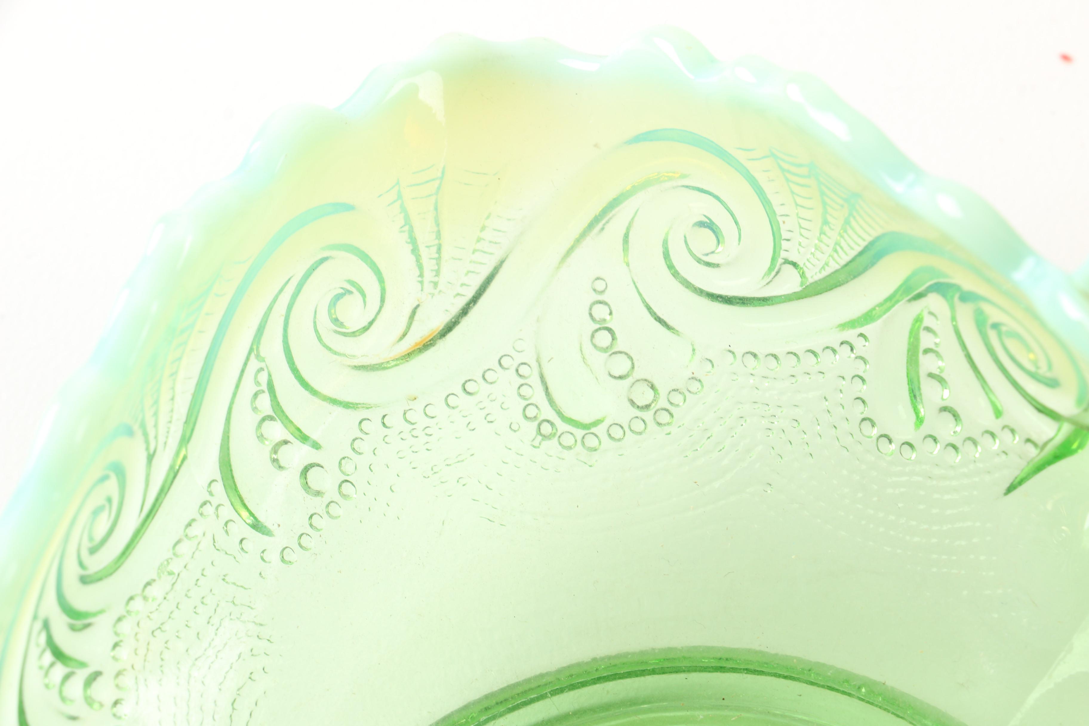 Colored Glass Table Decor