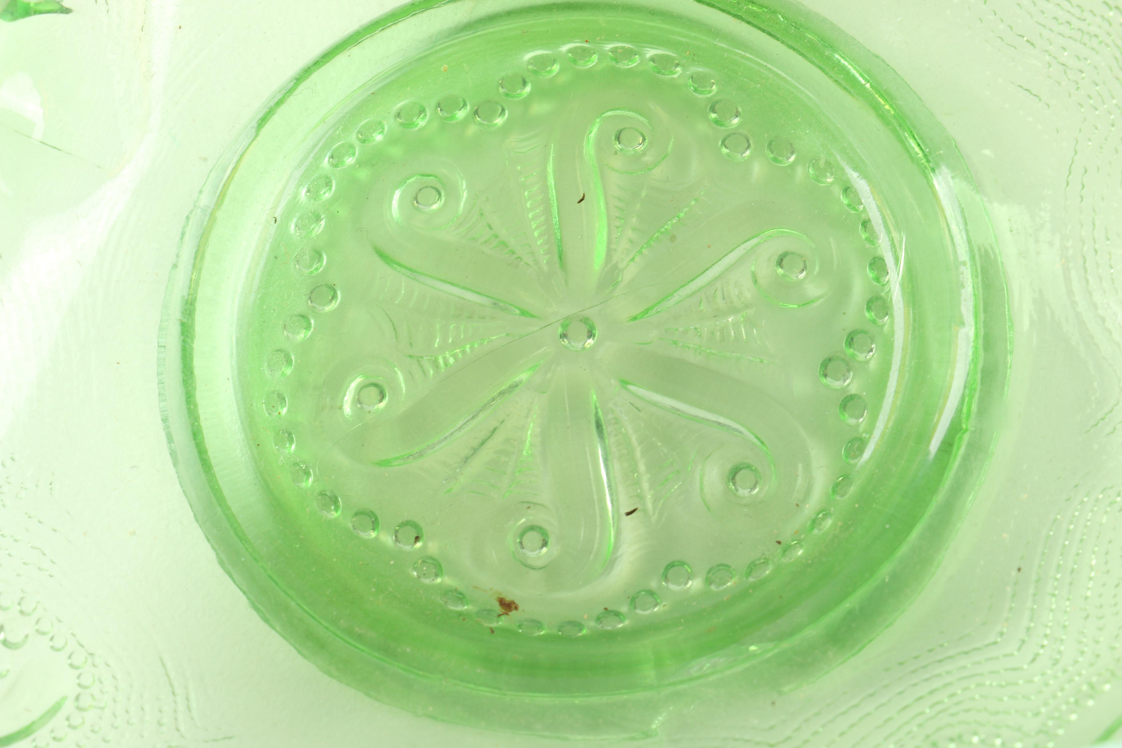 Colored Glass Table Decor