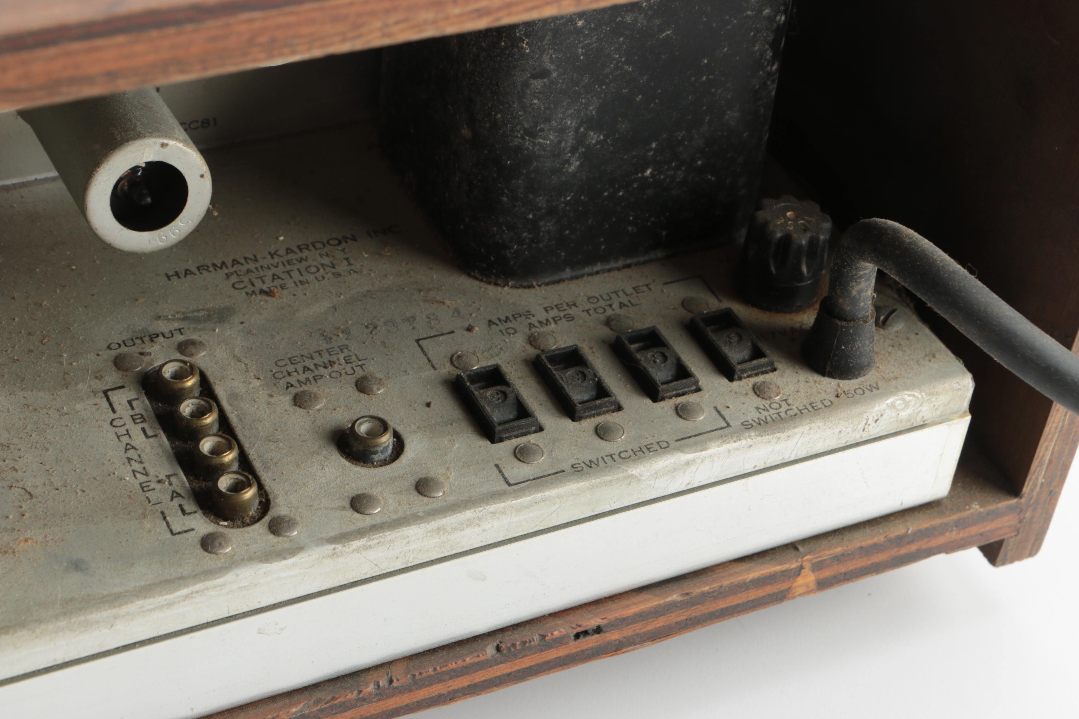 Vintage Harman Kardon Citation I Preamp Stereo Control Center