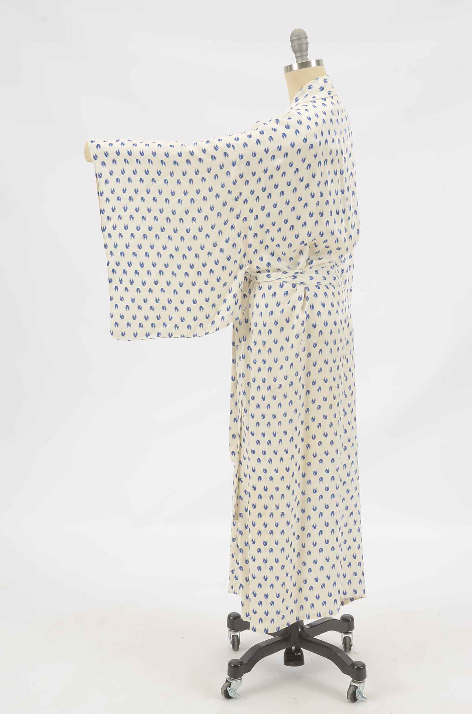 Vintage Silk Kimono Style Robe