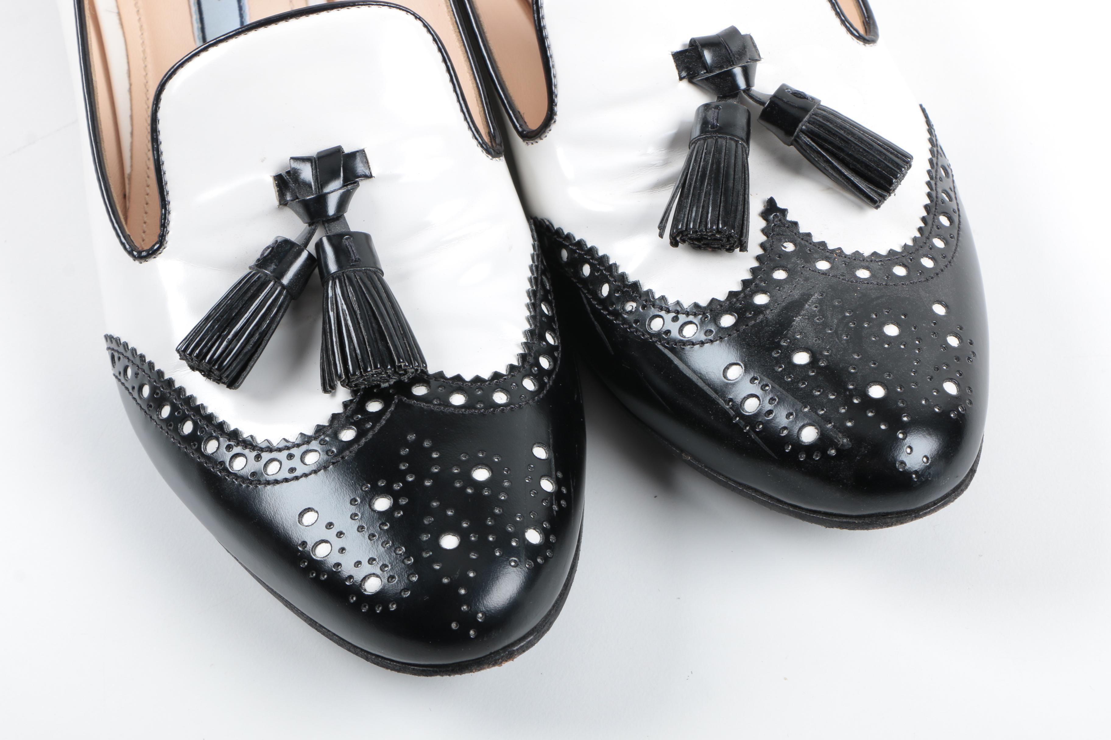 Women's Prada Wingtip Loafers