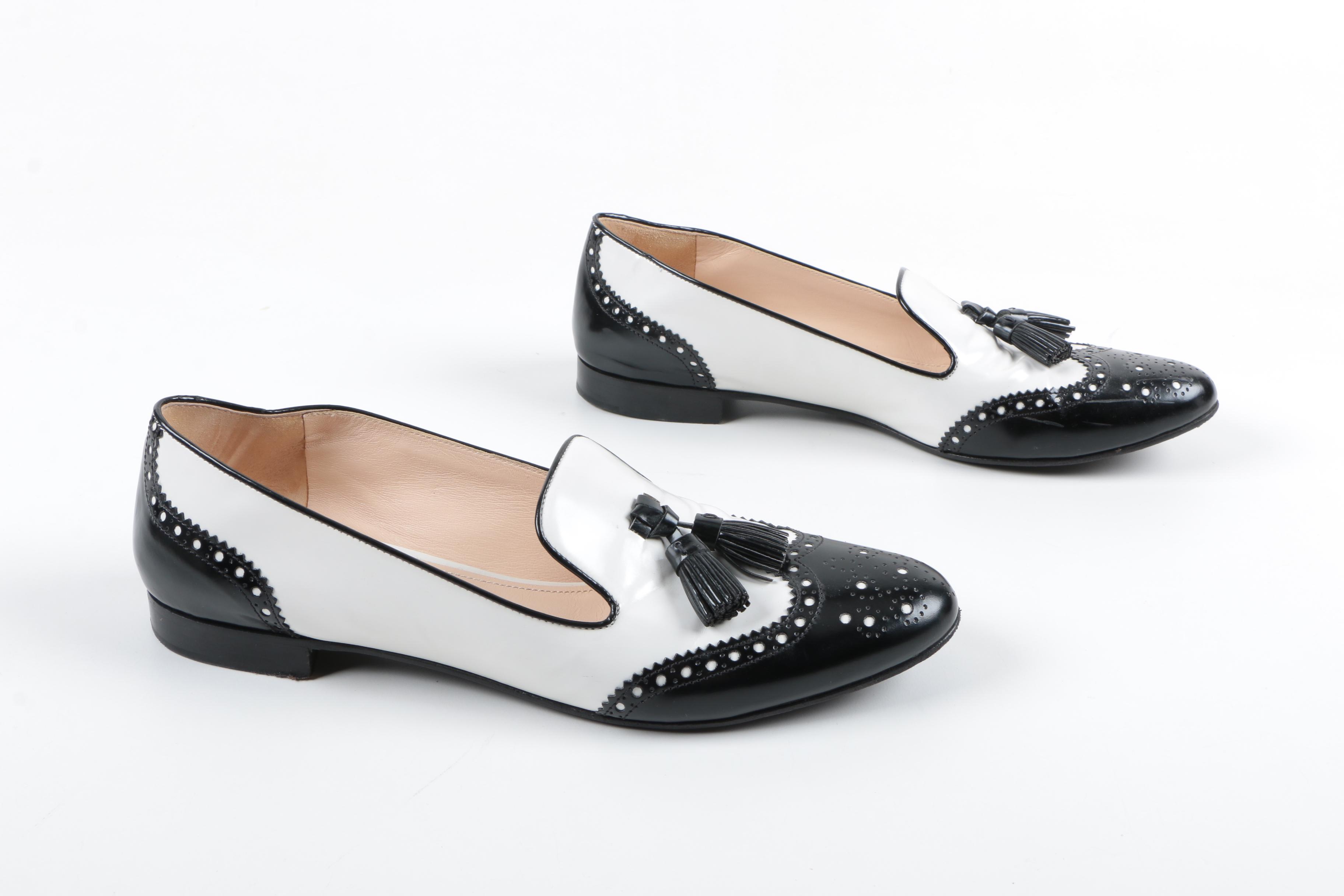 Women's Prada Wingtip Loafers