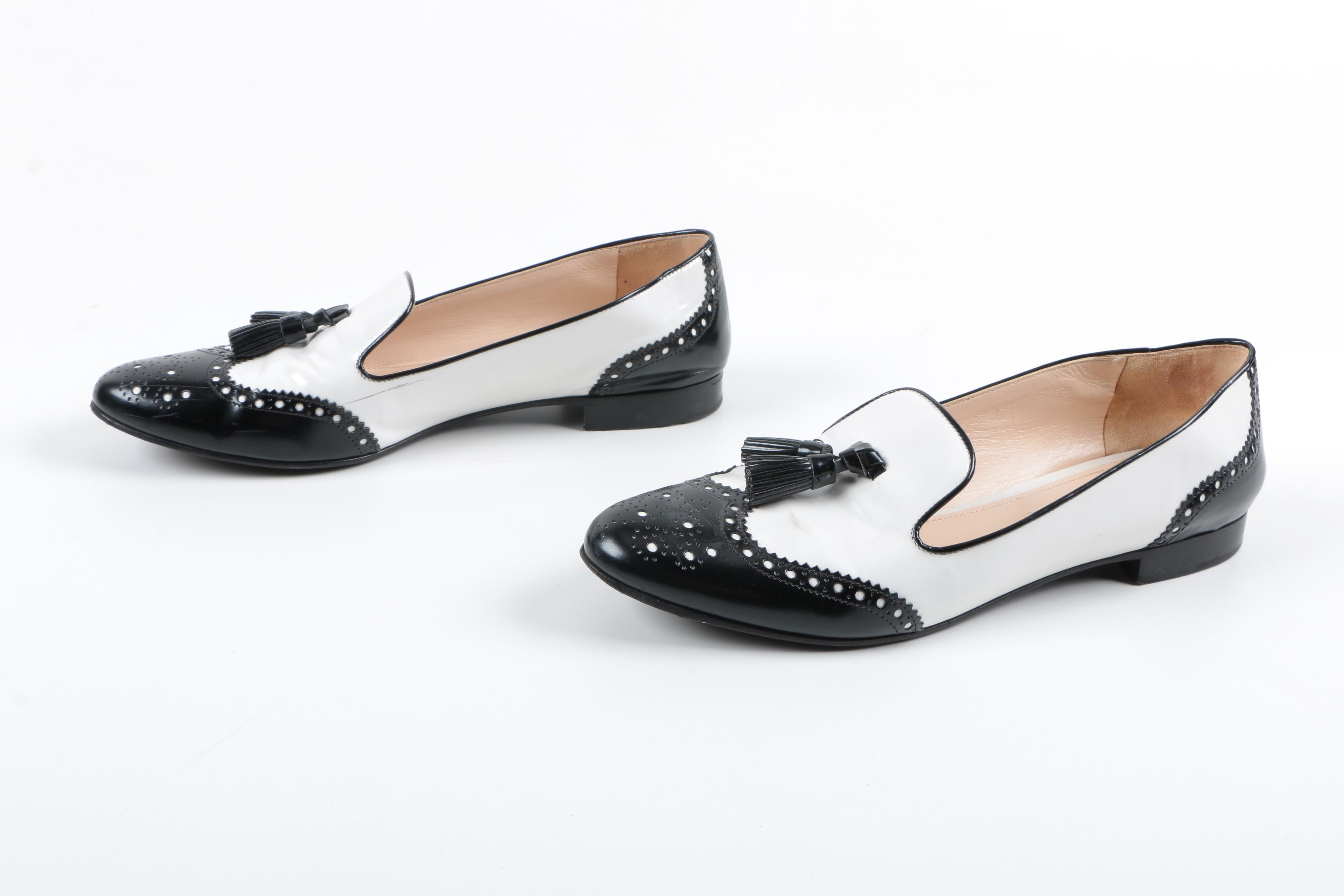 Women's Prada Wingtip Loafers