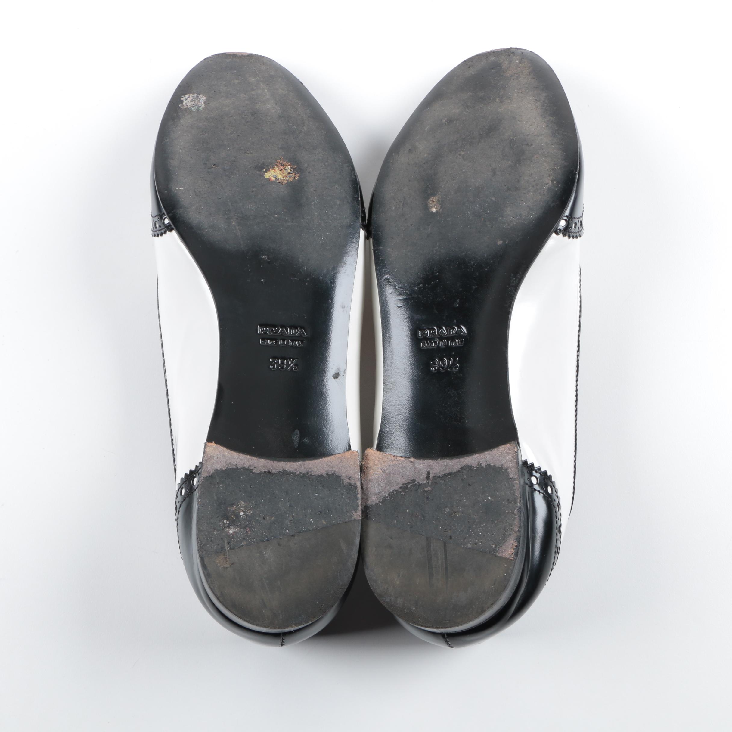 Women's Prada Wingtip Loafers