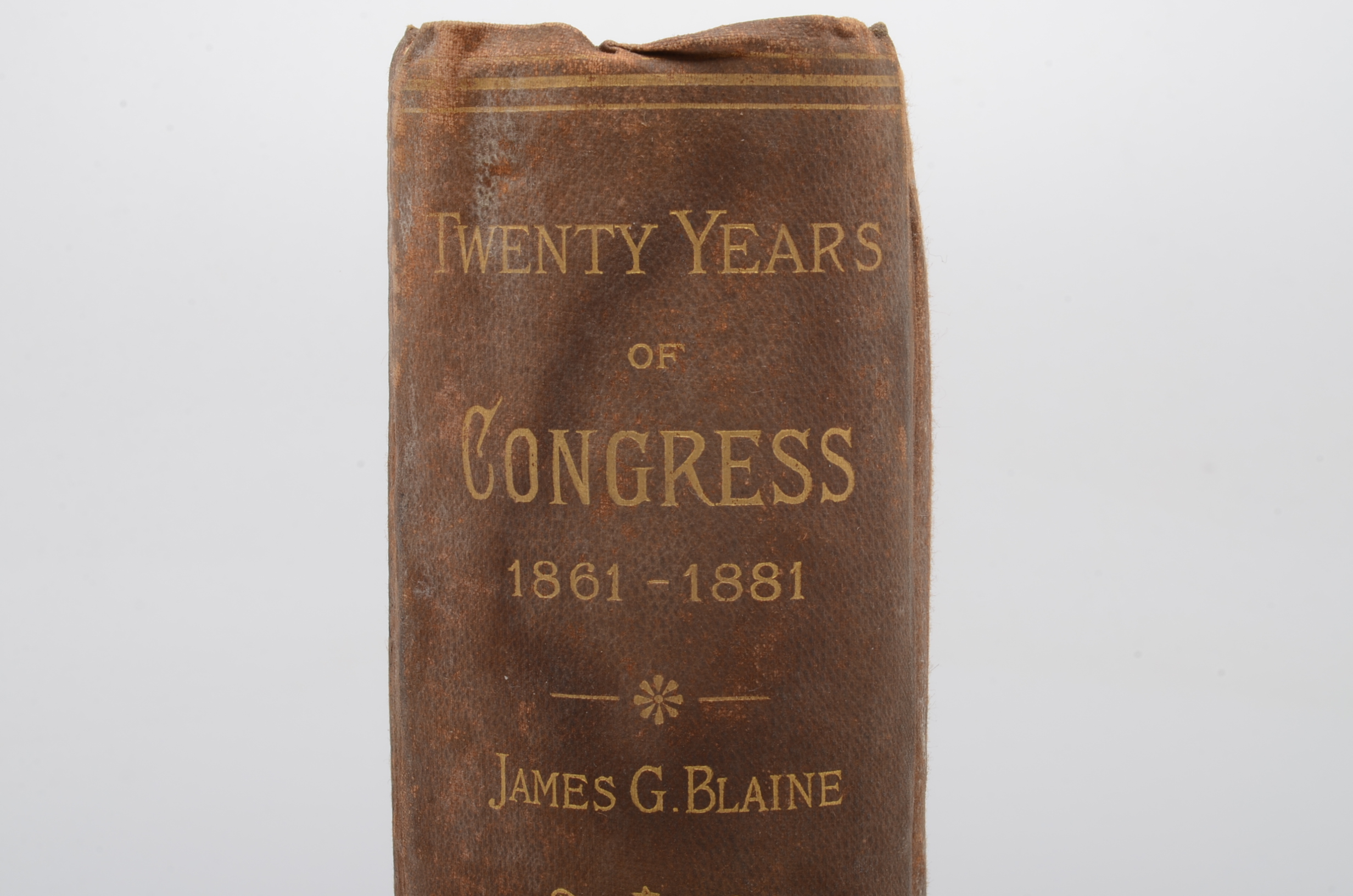 Antique Book Chronicling the US Congress Between 1861 and 1881